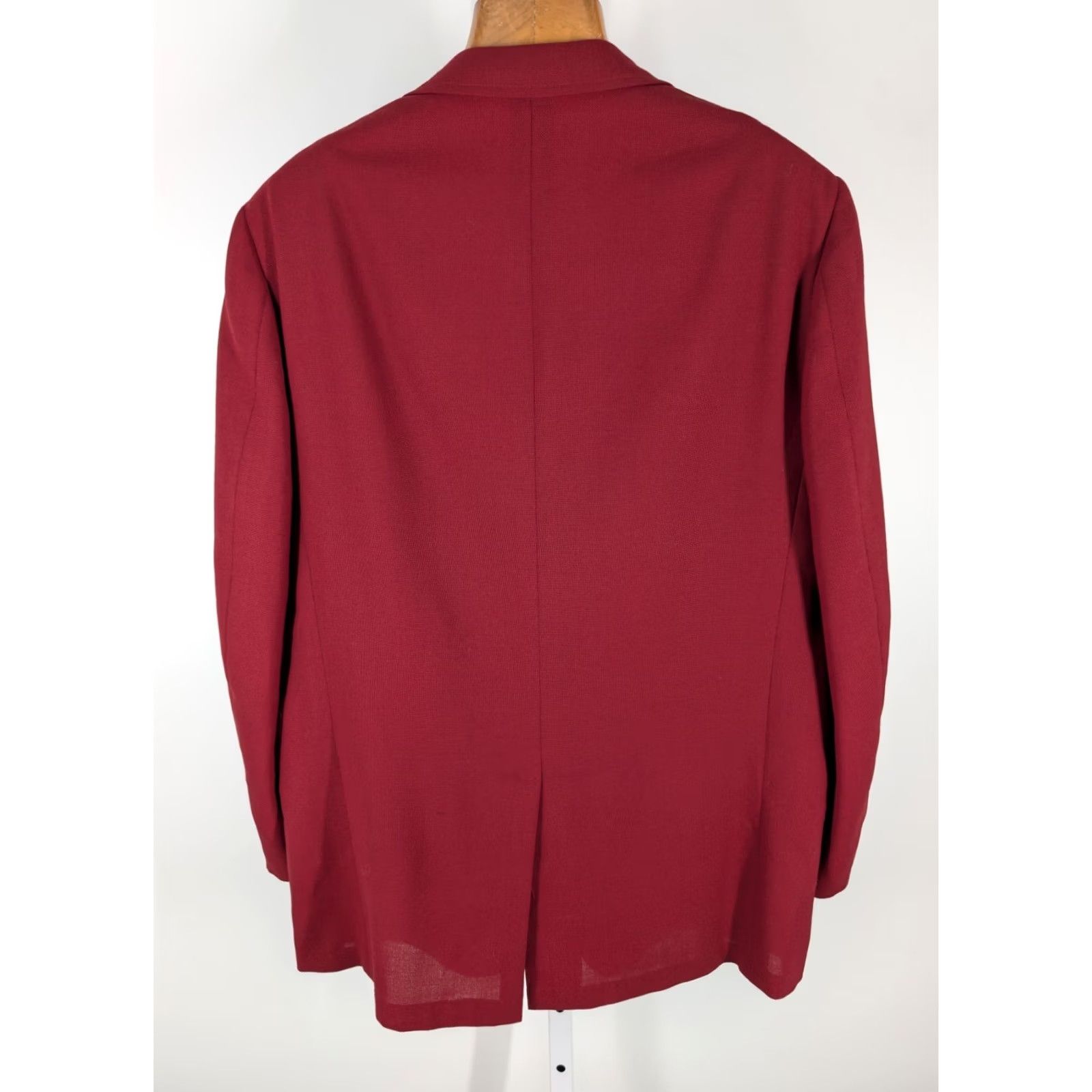 Imperial Burdi ne's 60s Imperial Landrow Red Maroon Wool Sport Coat Blazer Men's 42R VTG Burdine's 1960s Mod GoGo Shirt? Size 42R - 3 Thumbnail