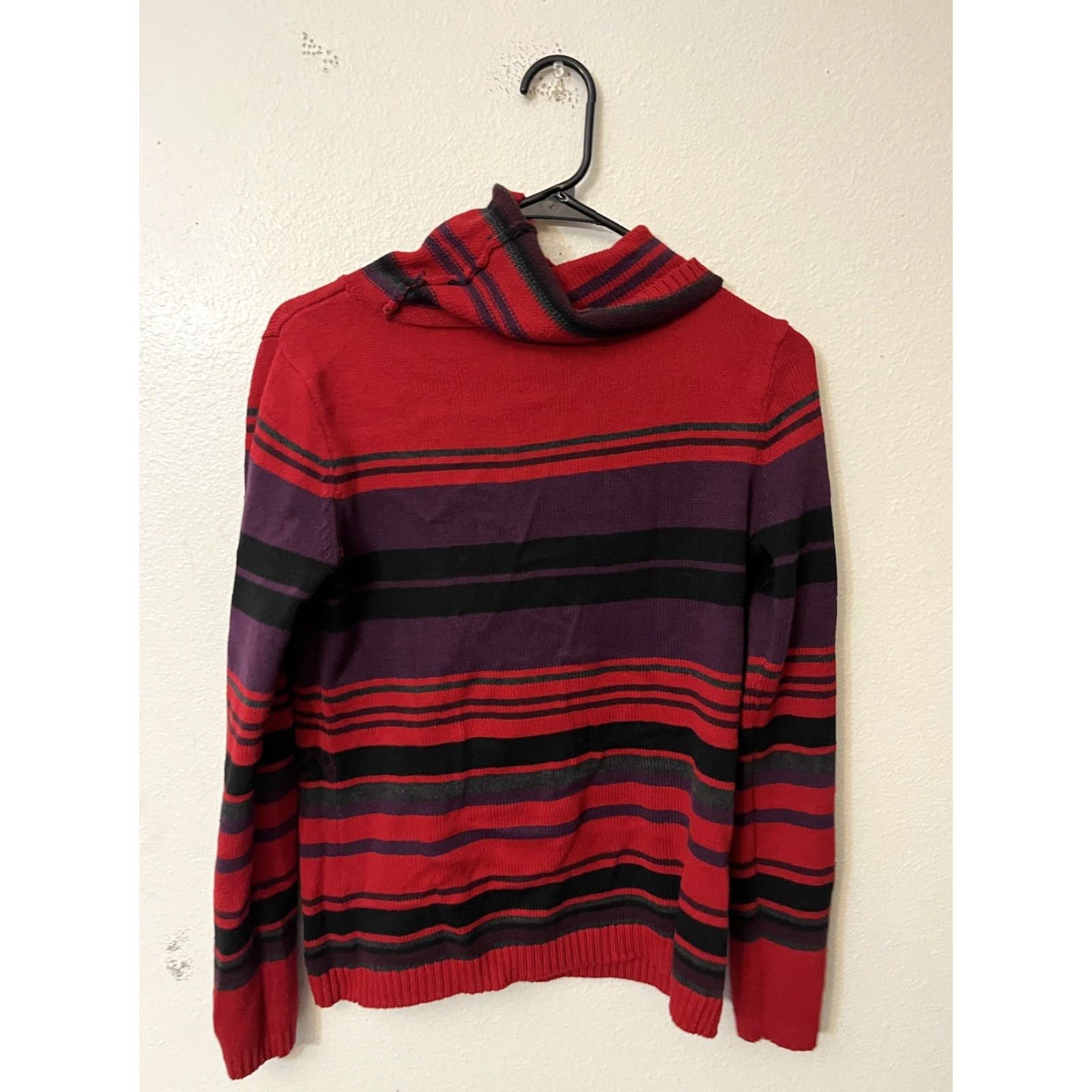 Chaps Chaps Women's Sweater Pullover Aztec Southwestern Cowl Neck Long Sleeve Reg Fit Fall Winter Size M Red Size M / US 6-8 / IT 42-44 - 3 Thumbnail