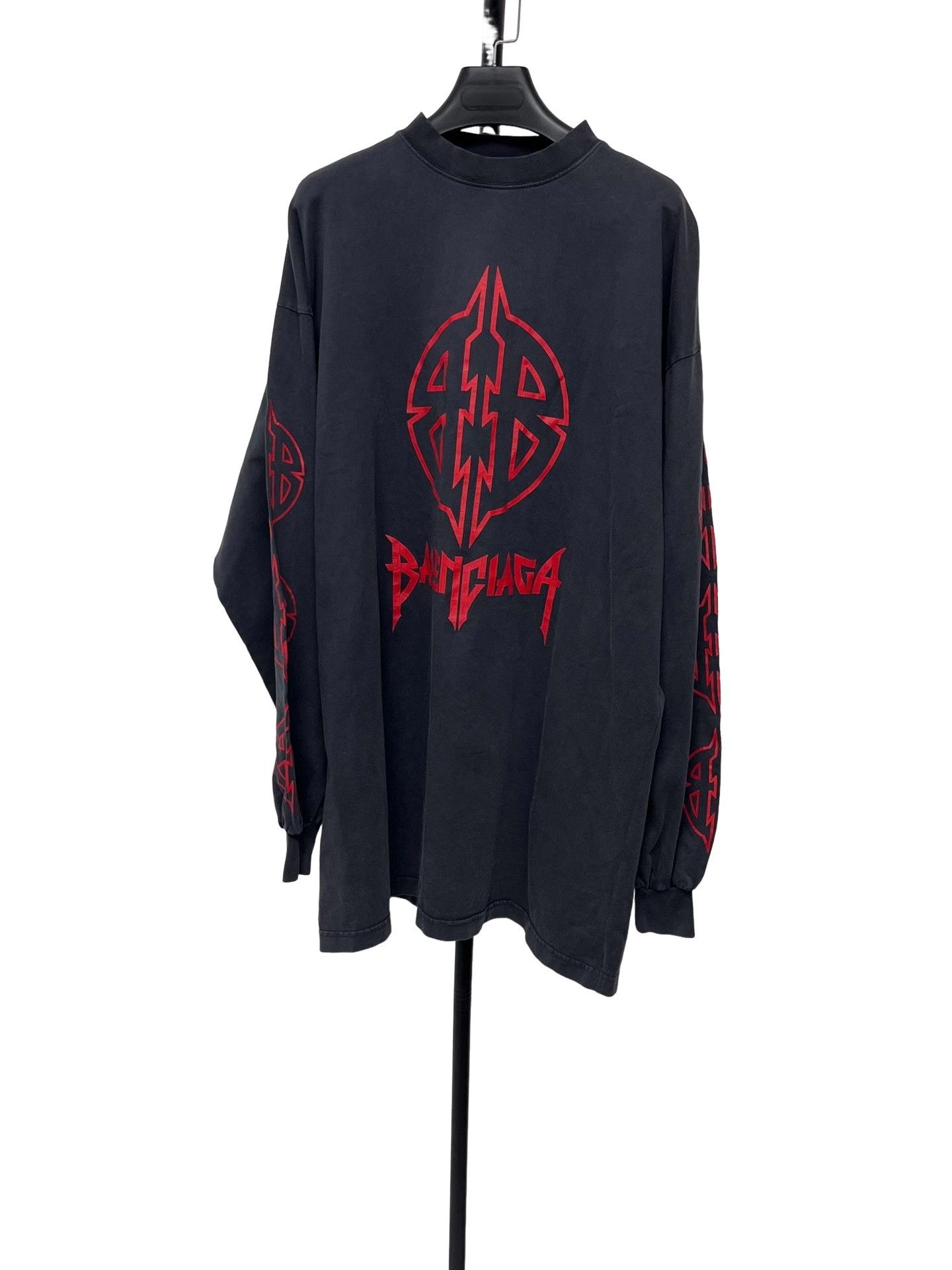 Balenciaga Balenciaga Red Metal Logo Sweatshirt Size 1 Size US S / EU 44-46 / 1 - 1 Thumbnail