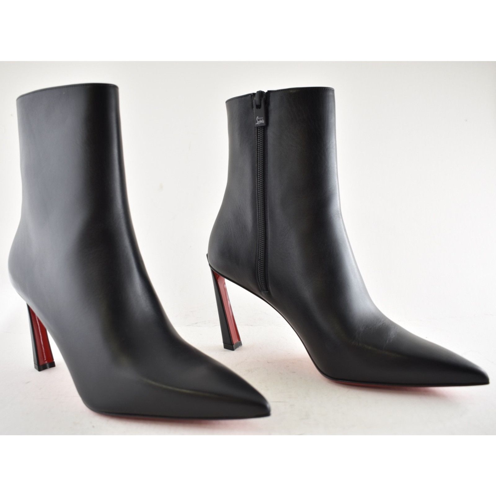 Christian Louboutin Christian Louboutin Condora Booty 85 Black Calf Leather Size US 11 / IT 41 - 4 Thumbnail