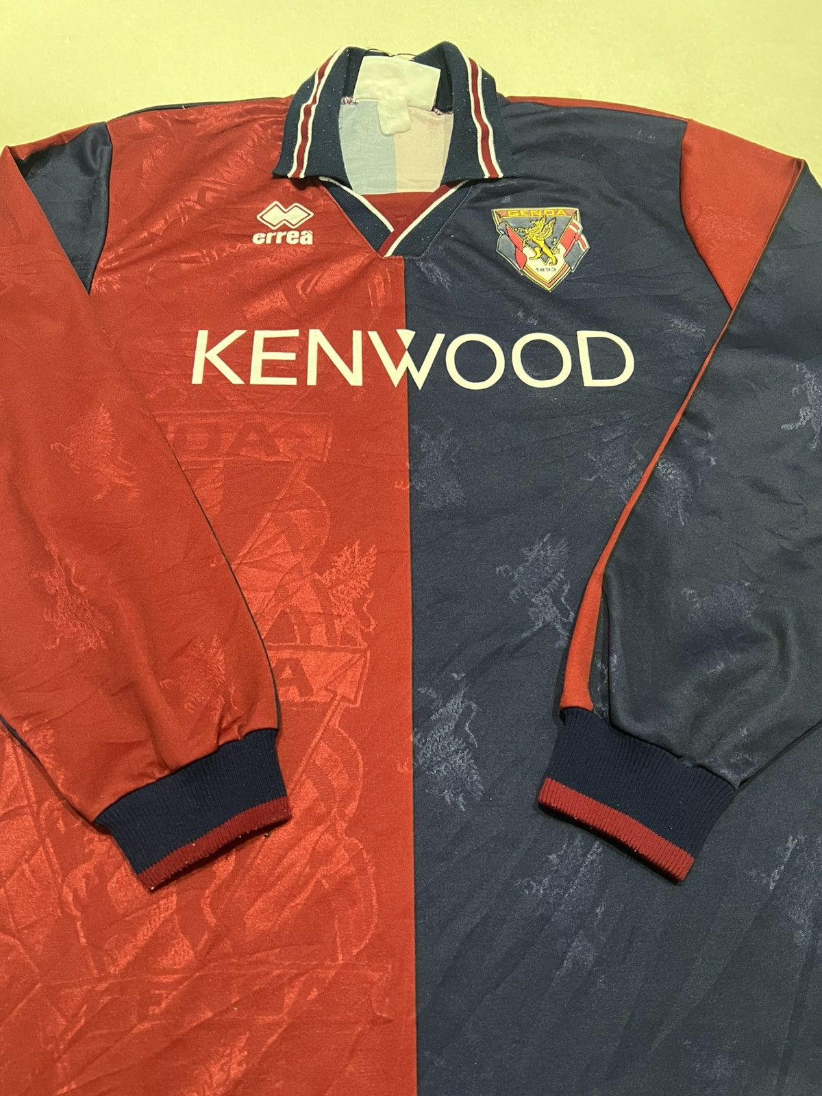 Errea Genoa 1994 Errea Home Longsleeve Jersey Size US L / EU 52-54 / 3 - 4 Thumbnail