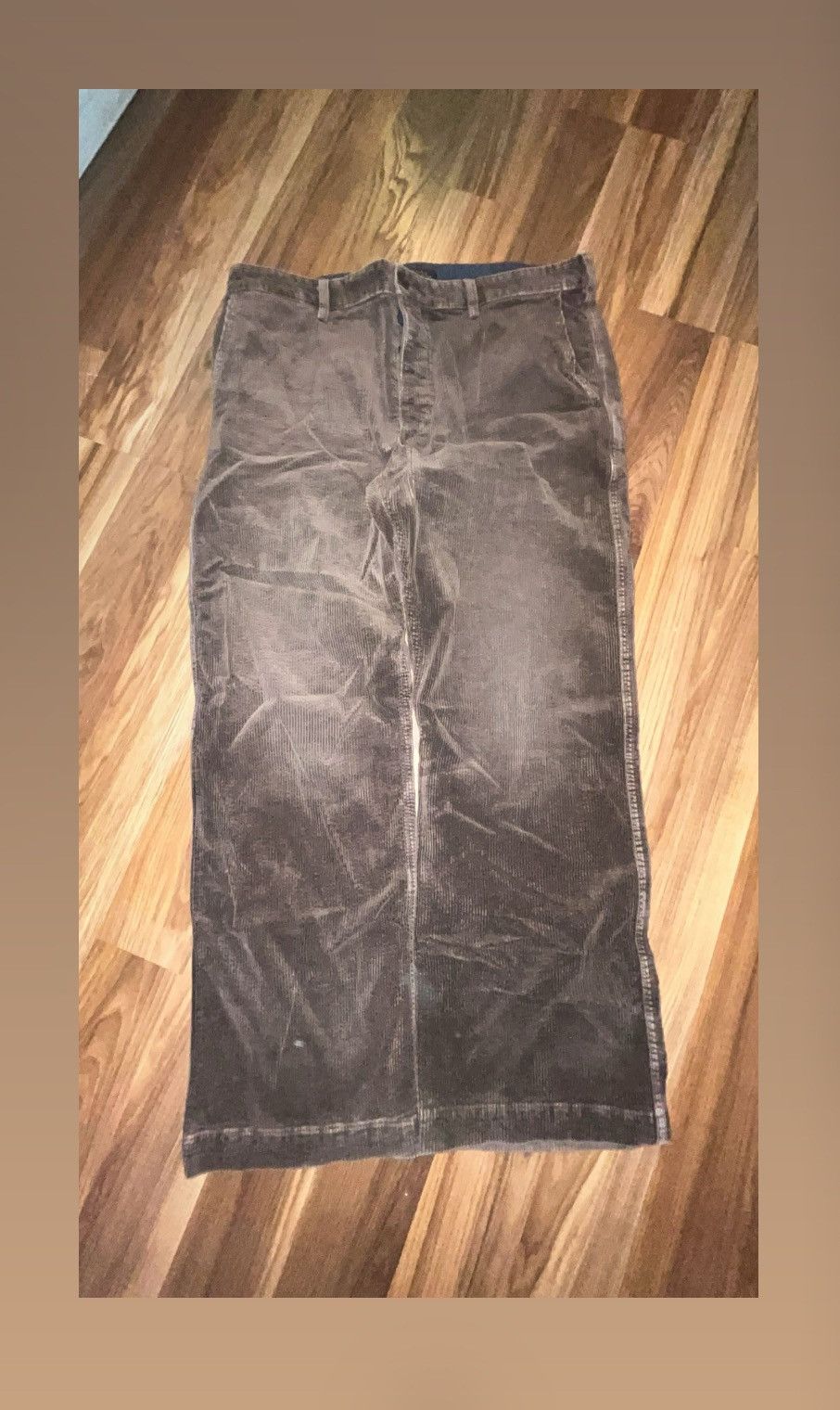 Polo Ralph Lauren Brown baggy corduroy pants Size US 34 / EU 50 - 1 Thumbnail