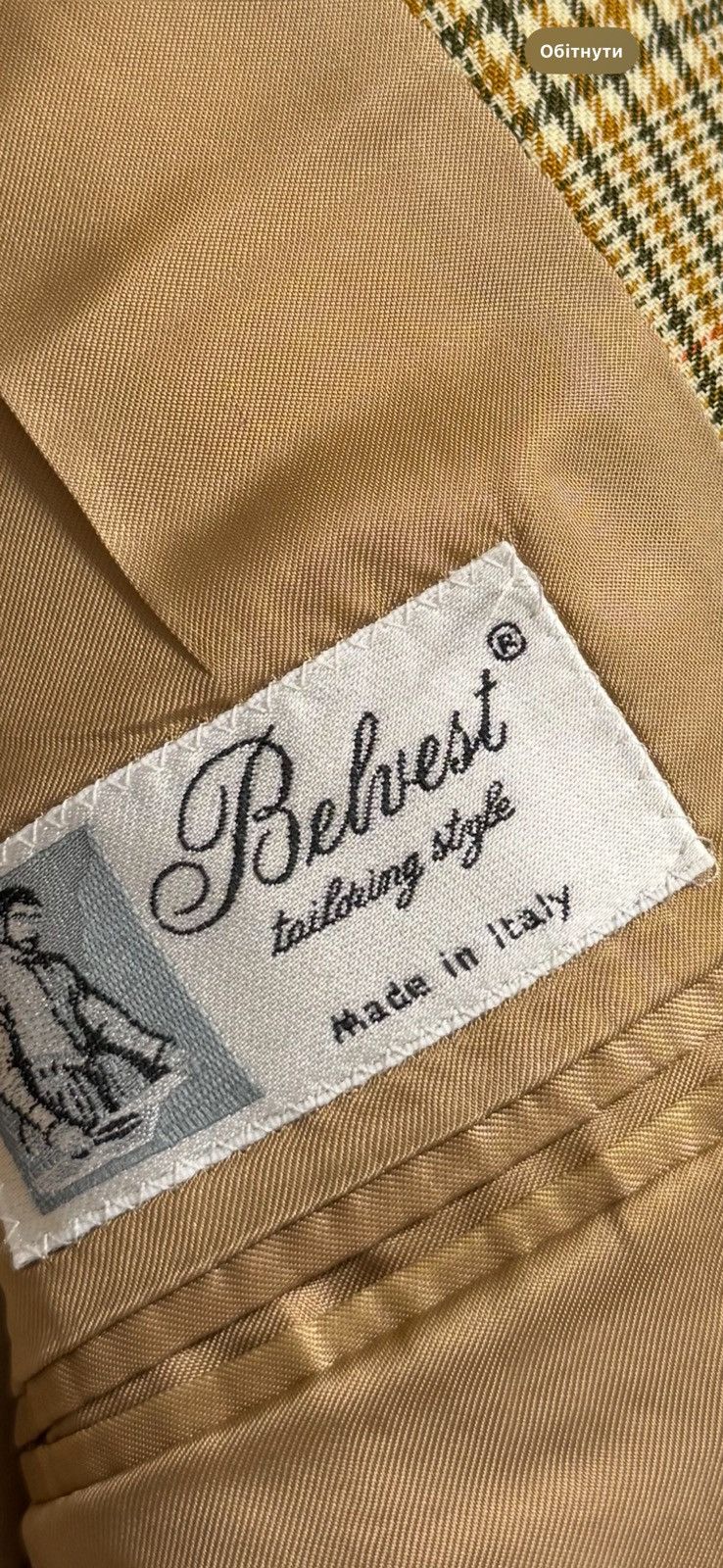 Belvest Belvest Wool Blazer Sport Coat Houndstooth Size XL Size 42R - 16 Thumbnail