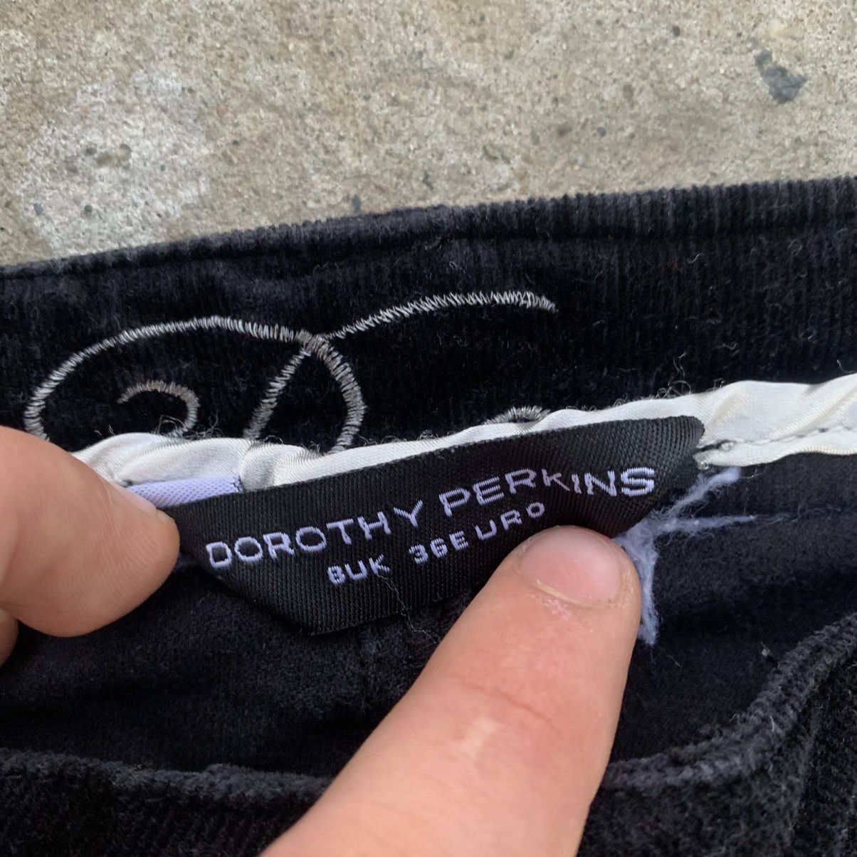 DOROTHEE SCHUMACHER Vintage Crazy Dorothy Perkins Women’s Flared Velvet Jeans Size 25" / US 0 / IT 36 - 6 Thumbnail
