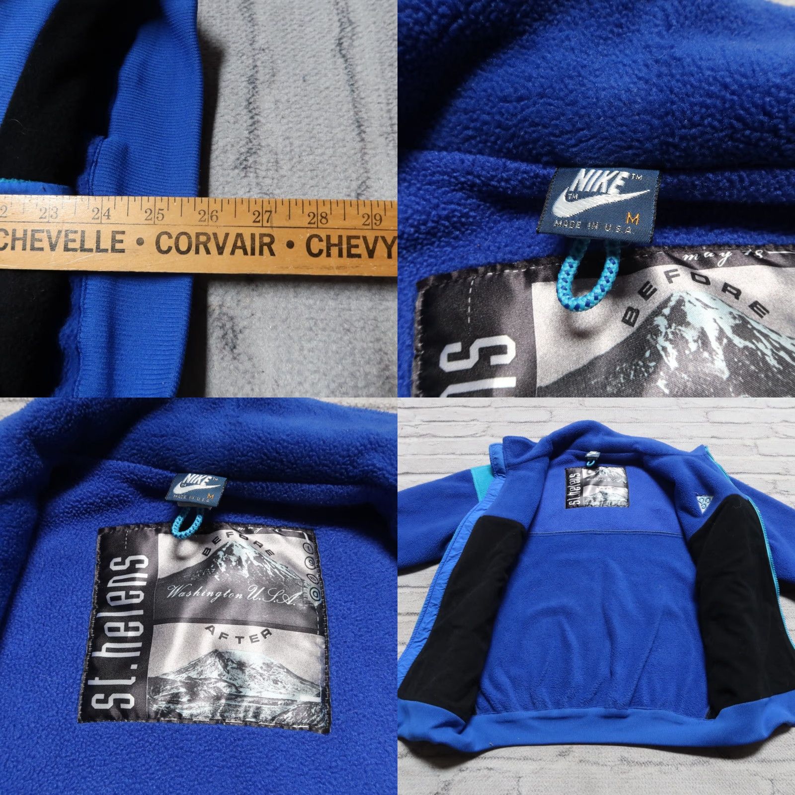 Nike VINTAGE Nike ACG Mt St Helens Fleece Jacket Men M Blue 90s Nike ACG Mt St Helens Fleece Jacket Mens M Blue Vintage 90s Size US M / EU 48-50 / 2 - 8 Thumbnail