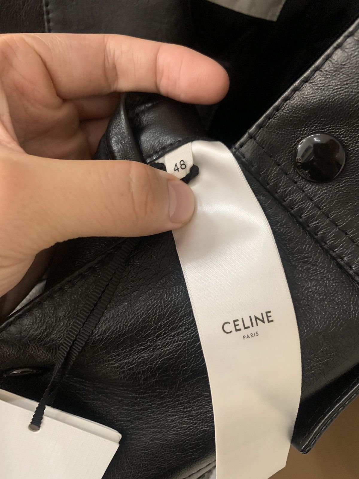 Celine Celine 2022SS Embroidered Lambskin trucker jacket Size US M / EU 48-50 / 2 - 5 Thumbnail