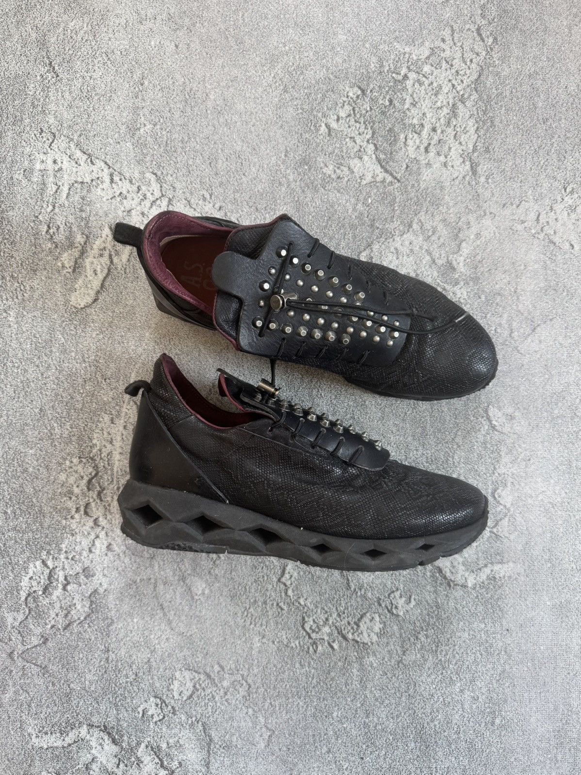 AirStep AS98 Size 41 Leather Sneakers Shoes Rhinestones