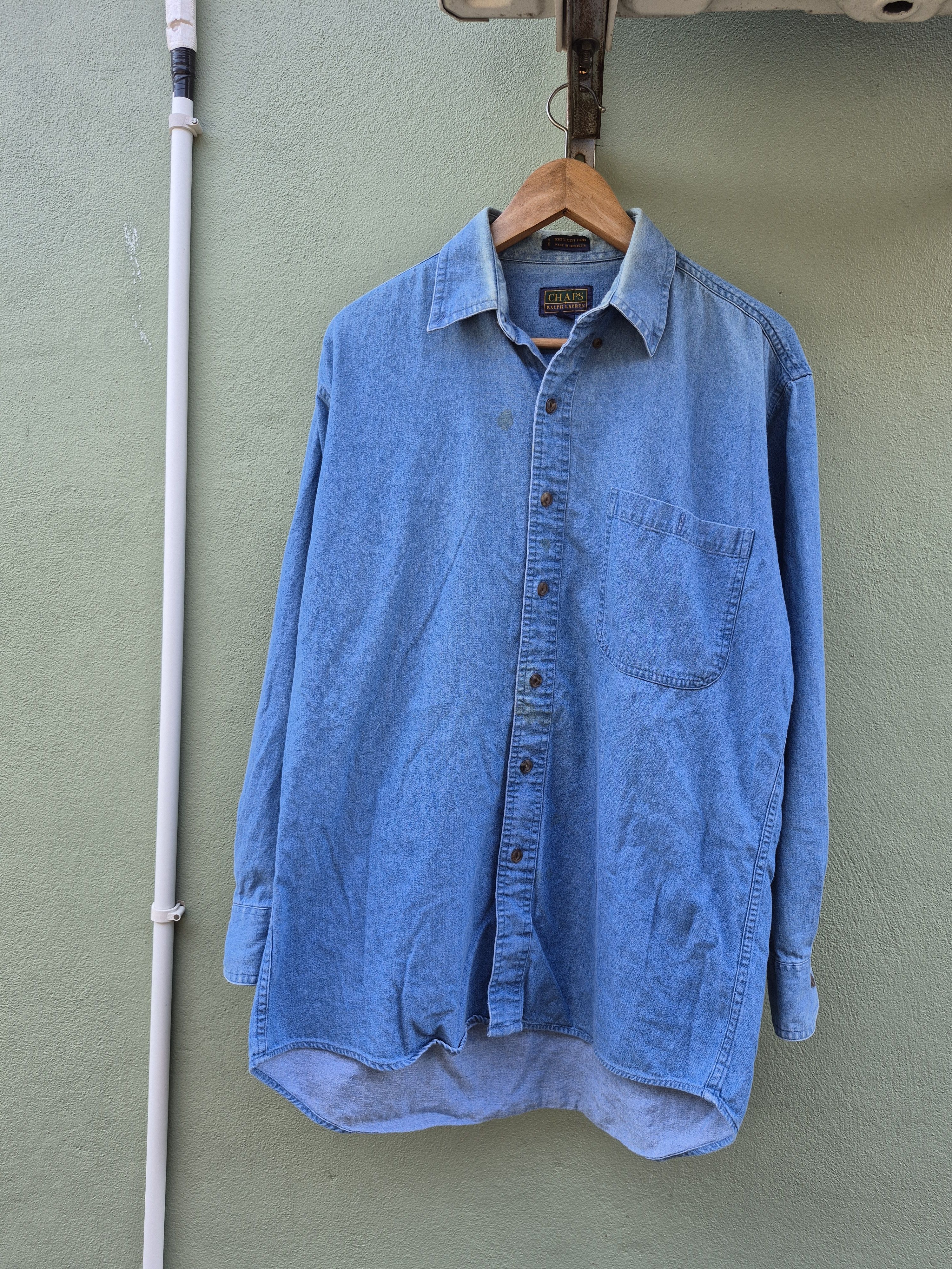 Chaps Ralph Lauren × Ralph Lauren 🔥 Chaps Ralph Lauren Denim Button Up Shirt Size US L / EU 52-54 / 3 - 1 Thumbnail