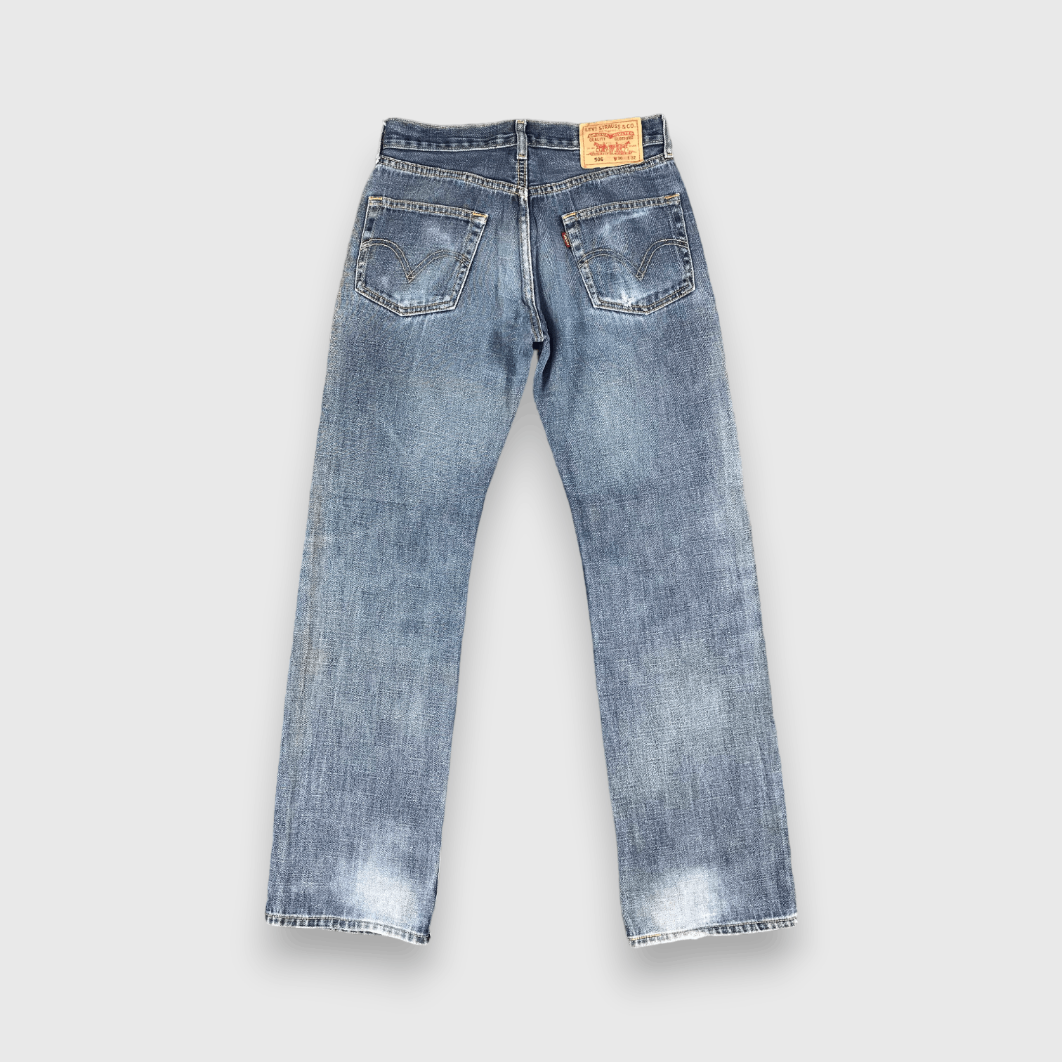 Levi's Vintage Blue Wash Levis 506 Jeans-J2343 Size US 29 - 2 Thumbnail