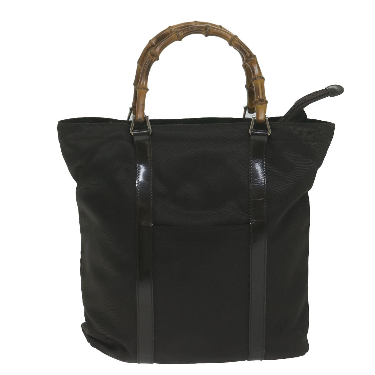 Gucci Bamboo Black Synthetic Tote Bag (Pre-Owned) Size ONE SIZE - 1 Thumbnail