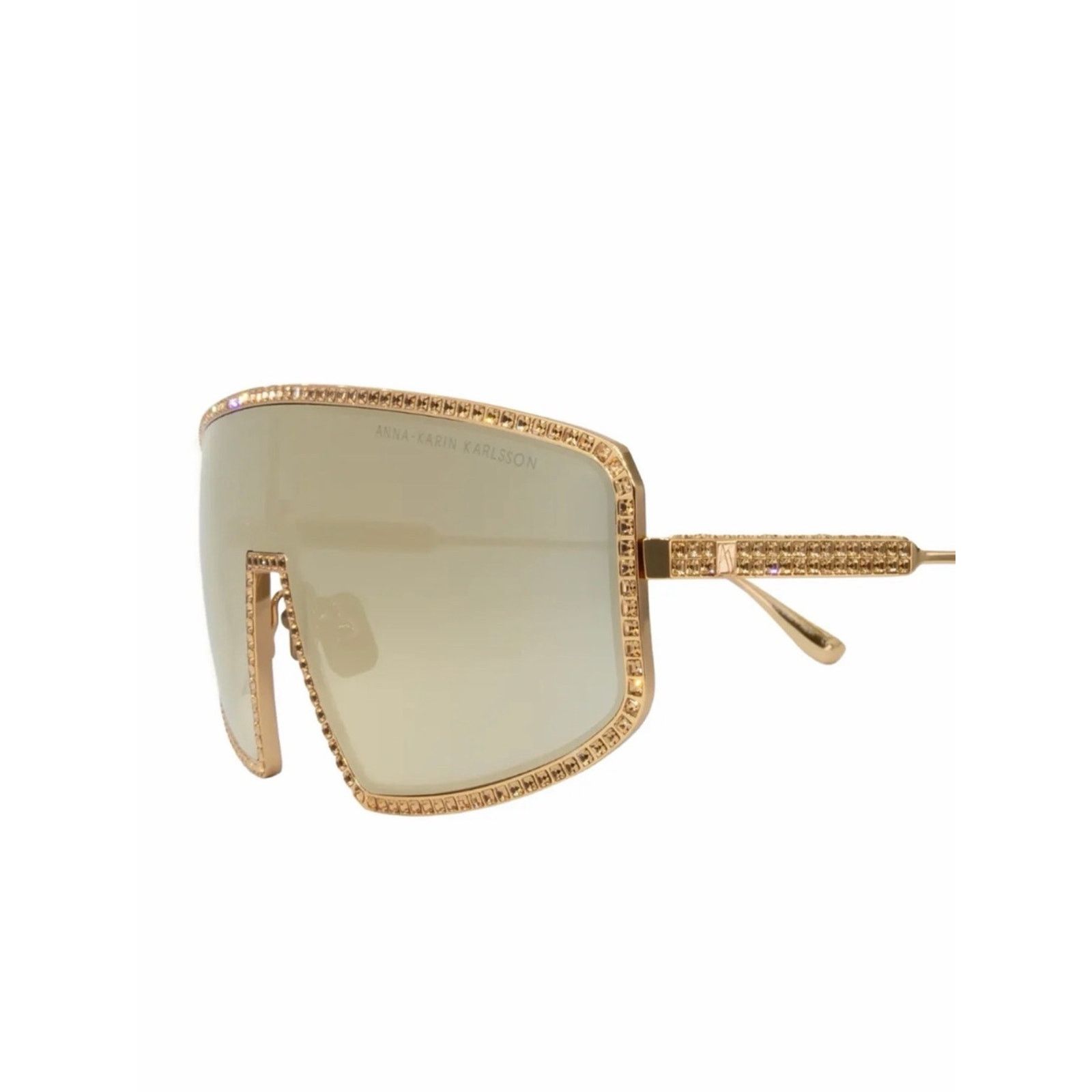 New ANNA KARIN KARLSSON Gold Shield Sunglasses Shady Luv 2.0 Authentic Other New Anna Karin Karlsson Shady Luv 2.0 Shield Mask  main image 3