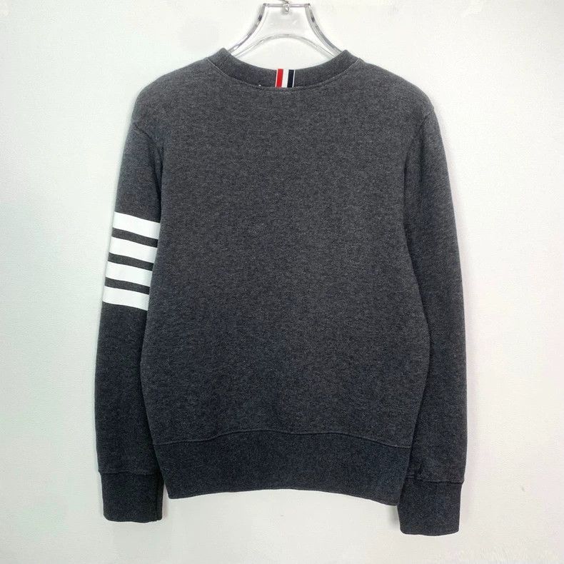 Thom Browne Thom Browne Classic four-bar round-neck long-sleeved sweats Size US S / EU 44-46 / 1 - 2 Thumbnail