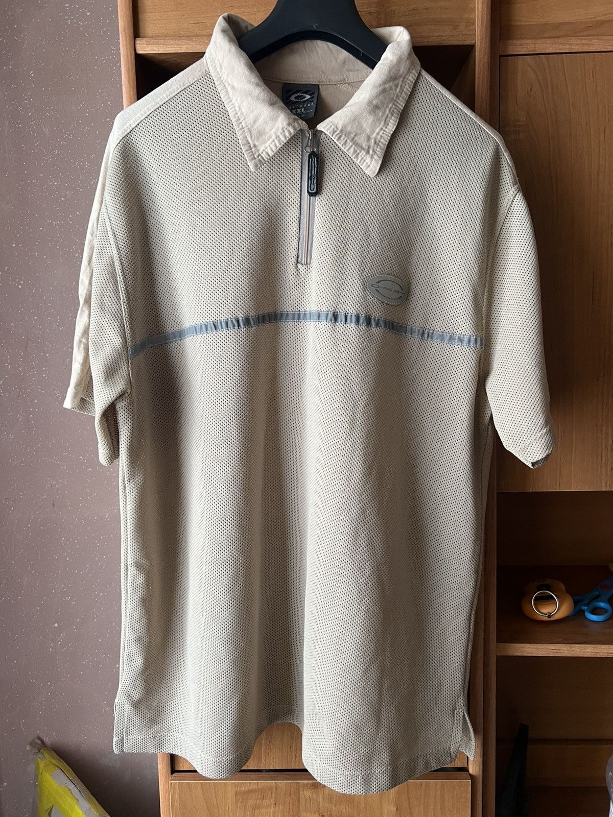 Oakley × Vintage Oakley reflective 1/4 zip polo t shirt Size US XXL / EU 58 / 5 - 1 Thumbnail