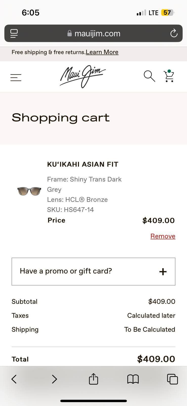 Maui Jim KU'IKAHI ASIAN FIT Size ONE SIZE - 7 Thumbnail