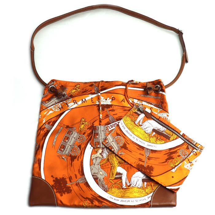Hermes Hermes Hermes Silky City PM Omnibus et Dames Blanches Silk Leather Shoulder Bag Leather Shoulder Bag BA Size ONE SIZE - 1 Thumbnail