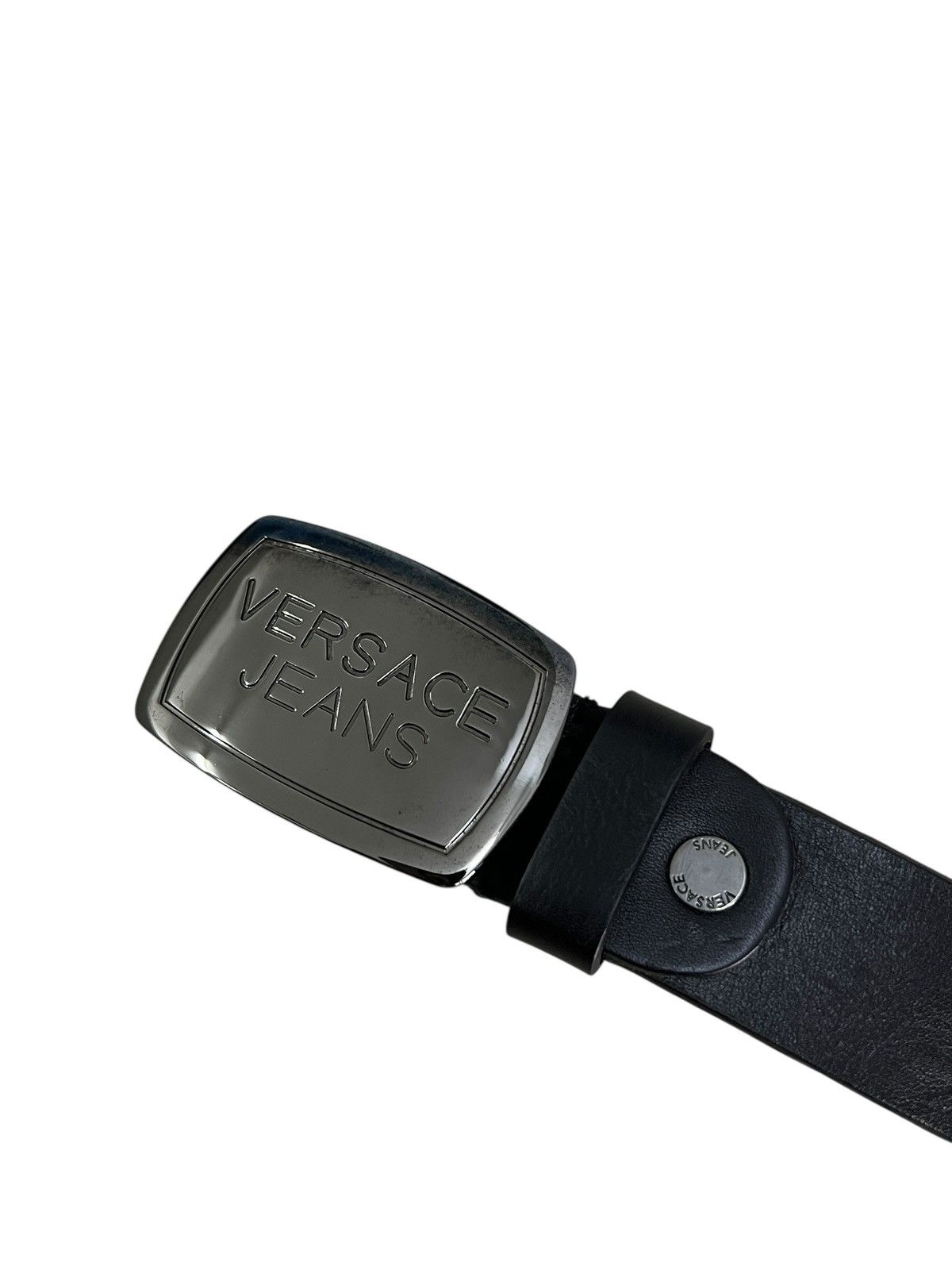 Versace Versace Jeans Buckle Leather Belt Size ONE SIZE - 3 Thumbnail