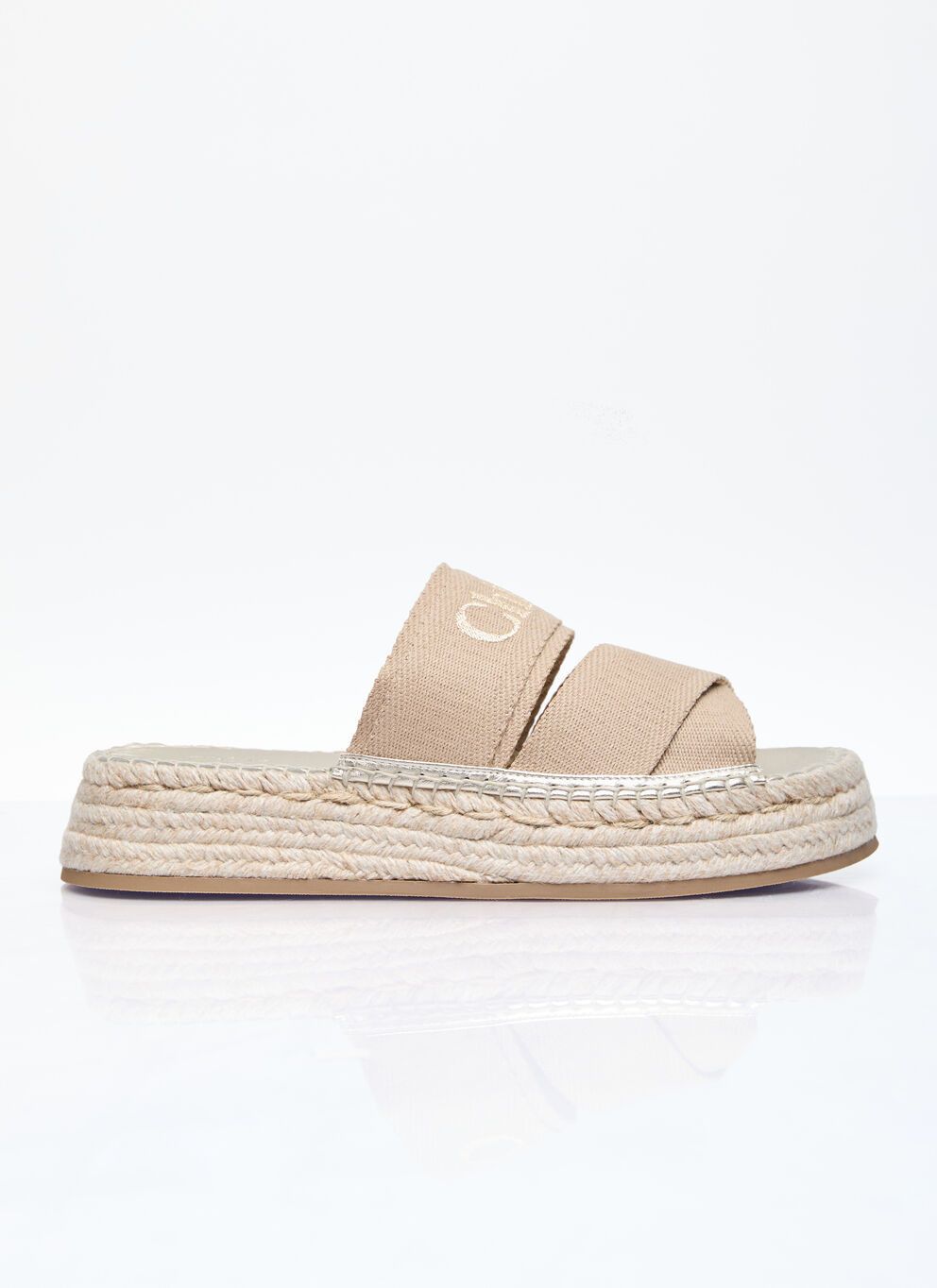 image of Chloe Mila Slides in Beige, Women's (Size 8)