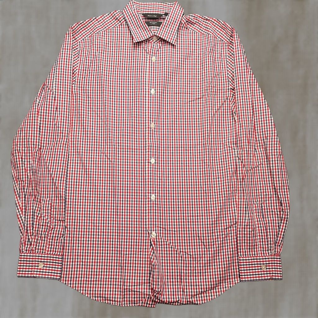 Paul Smith Paul Smith Shirt Mens Large Check The Byard Slim Fit Italy Long Sleeve Size US L / EU 52-54 / 3 - 1 Thumbnail