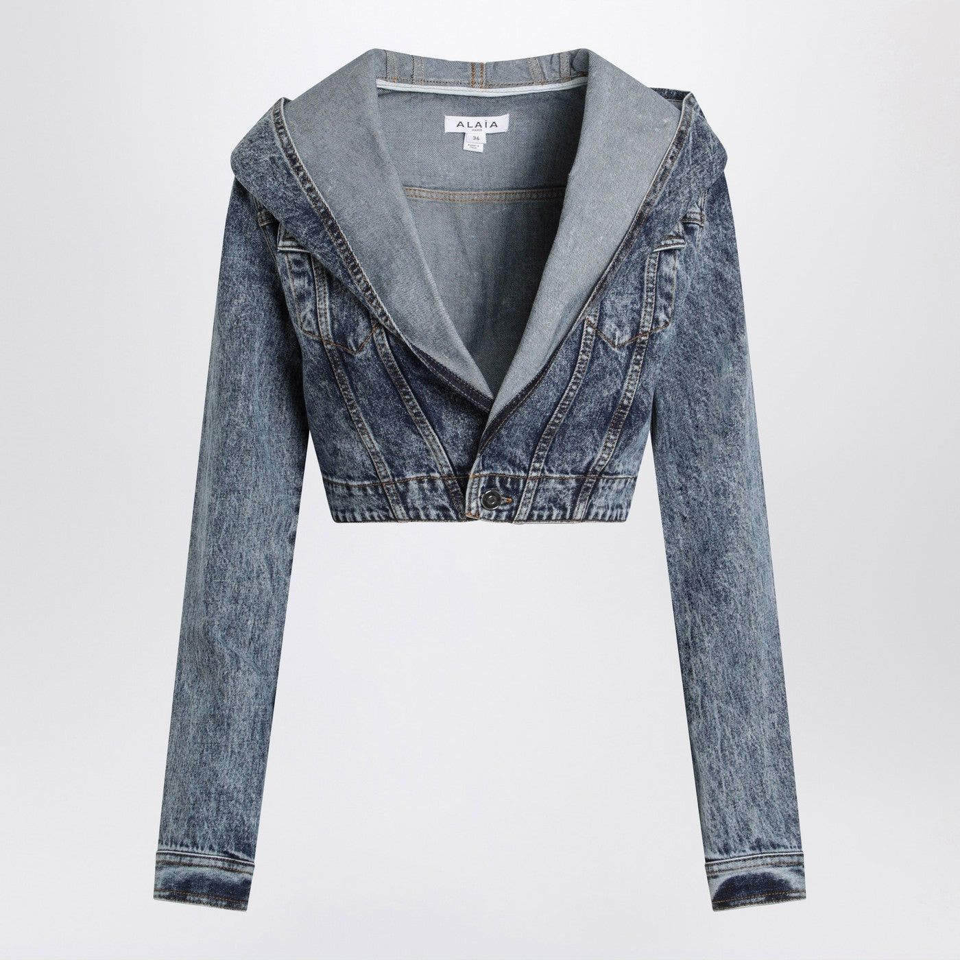 Alaia Alaia Denim Hooded Jacket Size S / US 4 / IT 40 - 1 Thumbnail