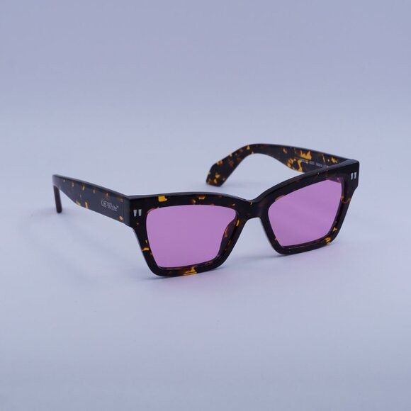 Off-White Off-White OERI110 CINCINNATI 6030 Sunglasses Havana Cat Eye Size ONE SIZE - 5 Thumbnail