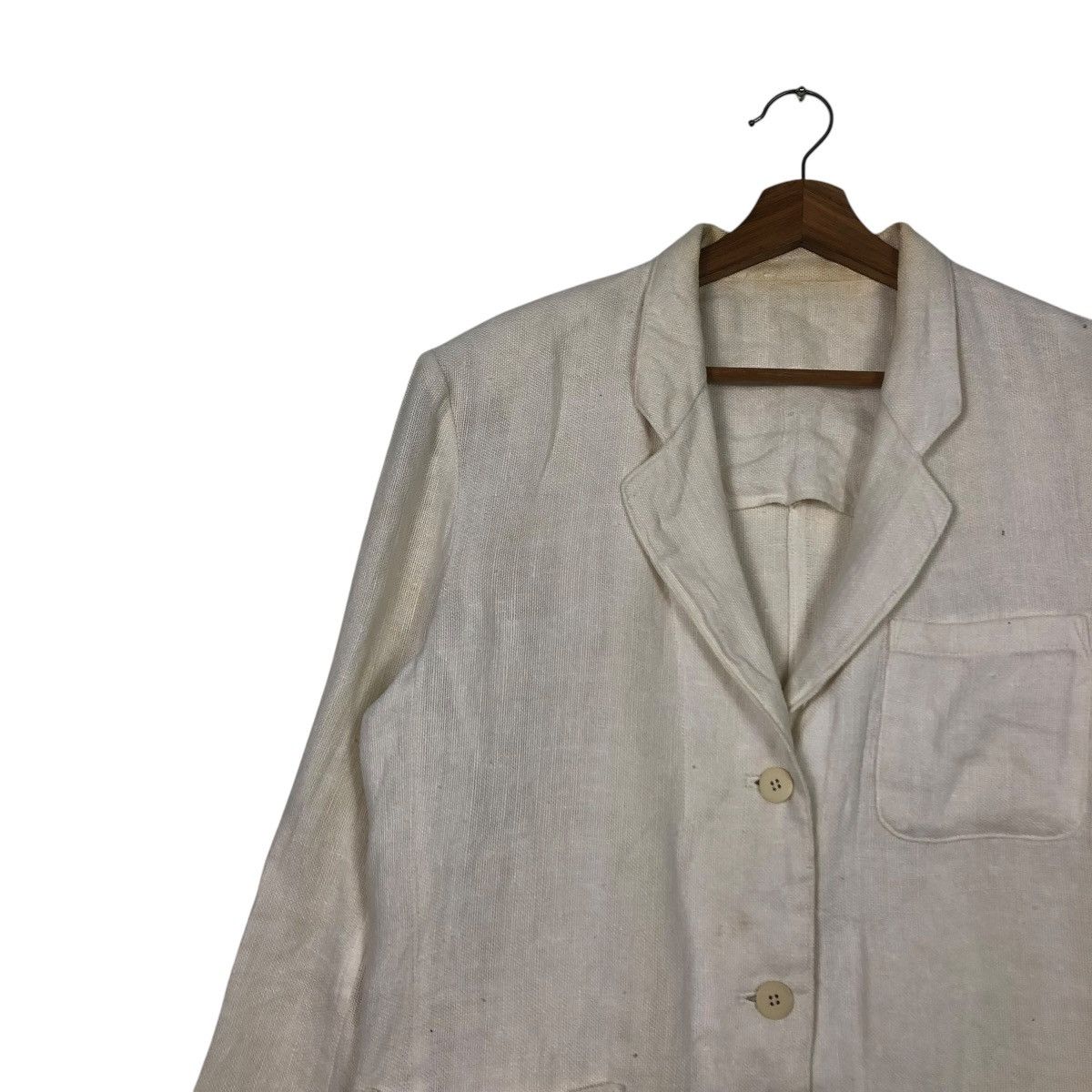 Yohji Yamamoto 🔥VINTAGE Y’S YOHJI YAMAMOTO SACKCLOTH DOUBLE BREAST Size US M / EU 48-50 / 2 - 9 Thumbnail
