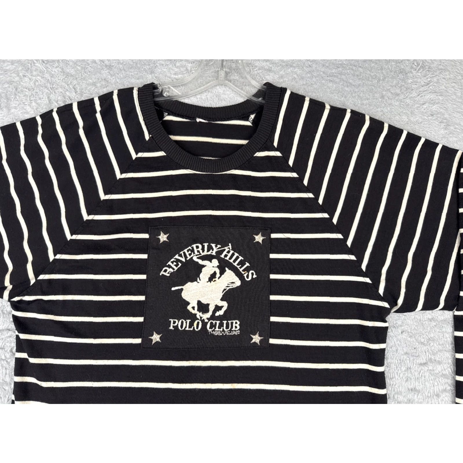 Vintage Unbranded Men's Polo Shirt Small Black Striped Cotton Long Sleeve Activewear Casual Sports Size US S / EU 44-46 / 1 - 4 Thumbnail