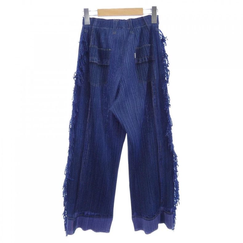 Issey Miyake Issey Miyake size:3 Denim fringed trousers Size 42" / US 20 - 2 Thumbnail