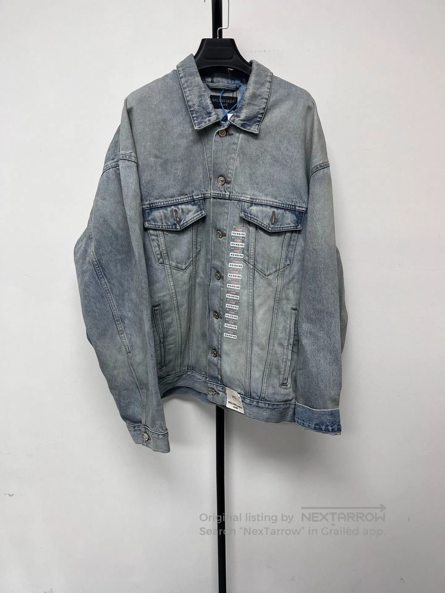 Balenciaga Balenciaga Blue Denim Jacket for Casual Style. Size US S / EU 44-46 / 1 - 1 Thumbnail