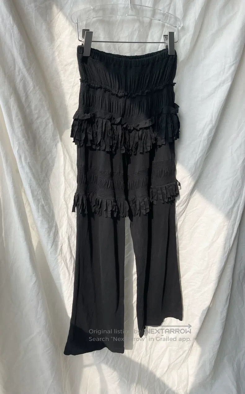 Comme des Garcons Comme Des Garcons size XS Torn lace fringe gathered long p Size 22" - 8 Thumbnail