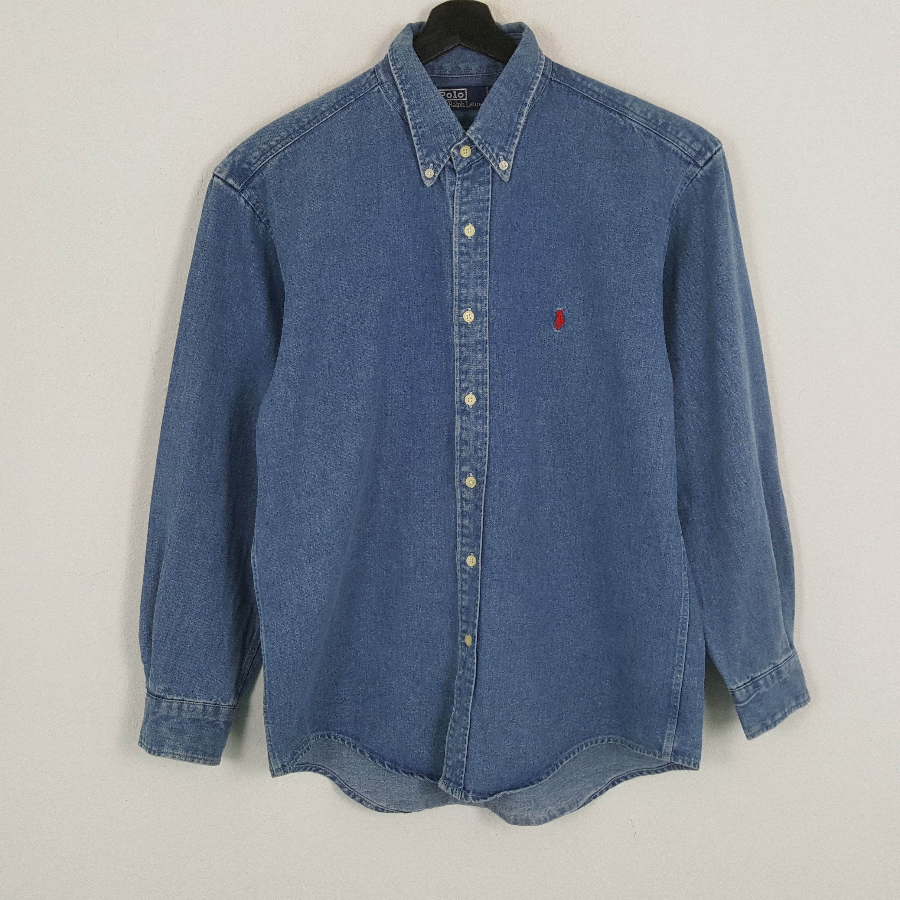 Polo Ralph Lauren × Vintage POLO by RALPH LAUREN Small Logo Design Shirt Size US L / EU 52-54 / 3 - 1 Thumbnail