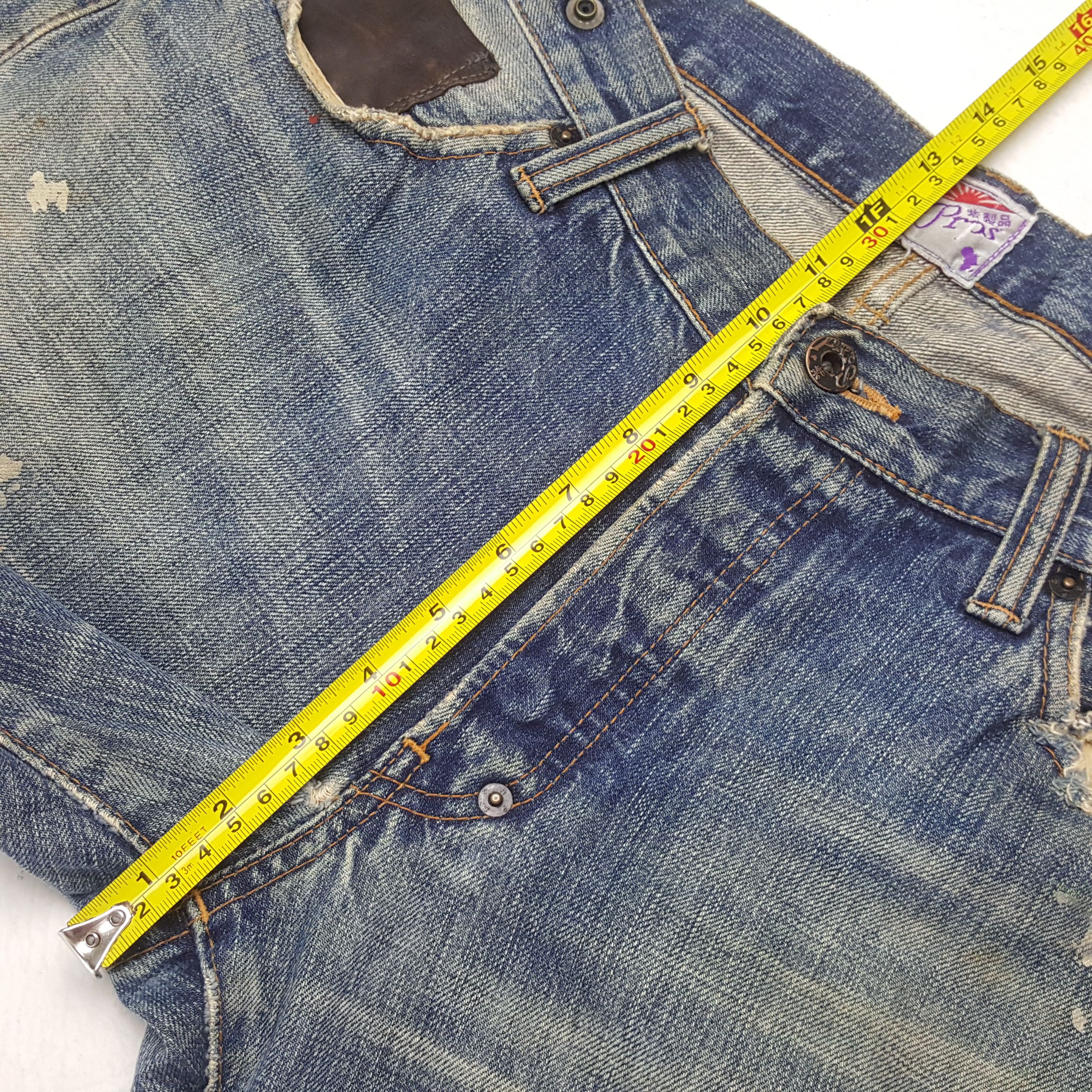 Prps Vintage Prps Japanese Brand Distressed Denim Jeans RR9 Size US 35 - 8 Thumbnail