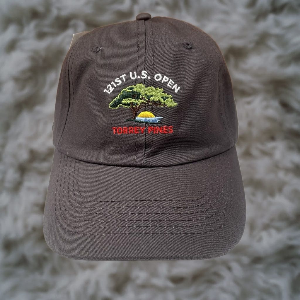 Vintage USGA Hat Gray Adult Adjustable StrapBack Cap Torrey Pines 121st US Open Logo EMBROIDERED Baseball Cap Mens Womens Unisex Adults Shirt Cat: Hat Size ONE SIZE - 1 Thumbnail