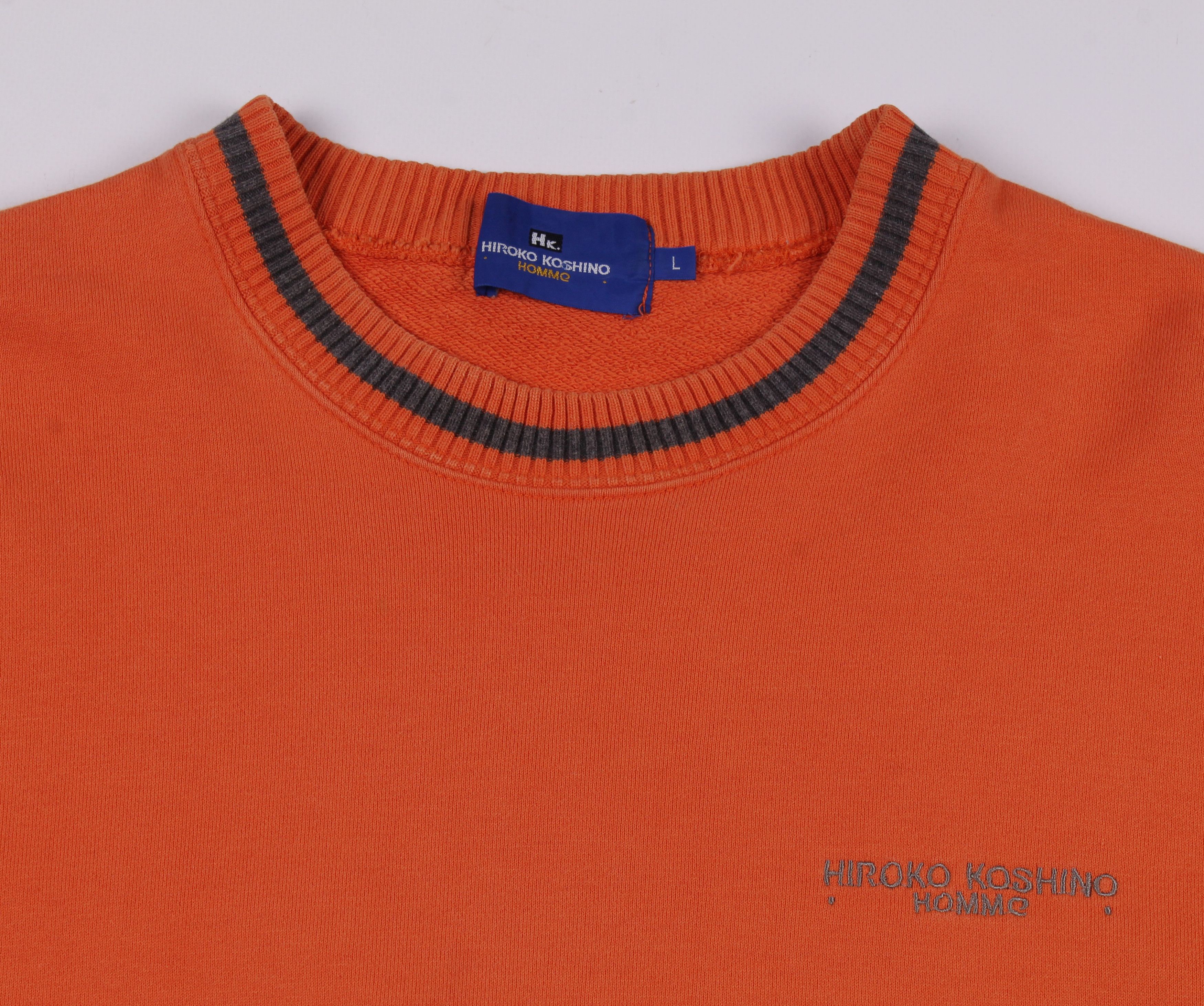 Hiroko Koshino Homme × Japanese Brand Vintage Hiroko Koshino Homme Logo Sweatshirt Jumper Size US L / EU 52-54 / 3 - 2 Thumbnail