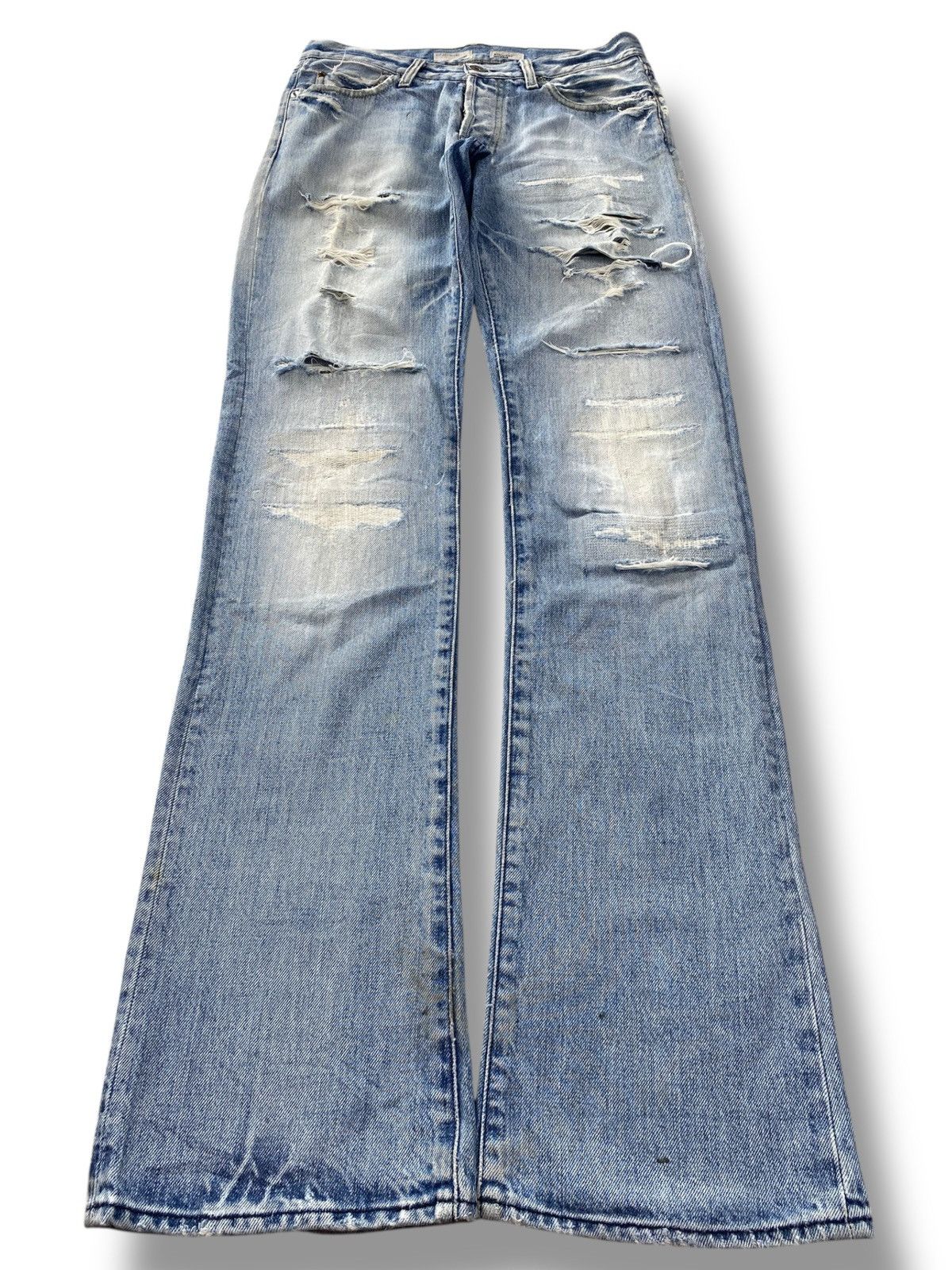 Energie Energie Ripped Distressed Style Boot Cut Jeans Size US 30 / EU 46 - 1 Thumbnail