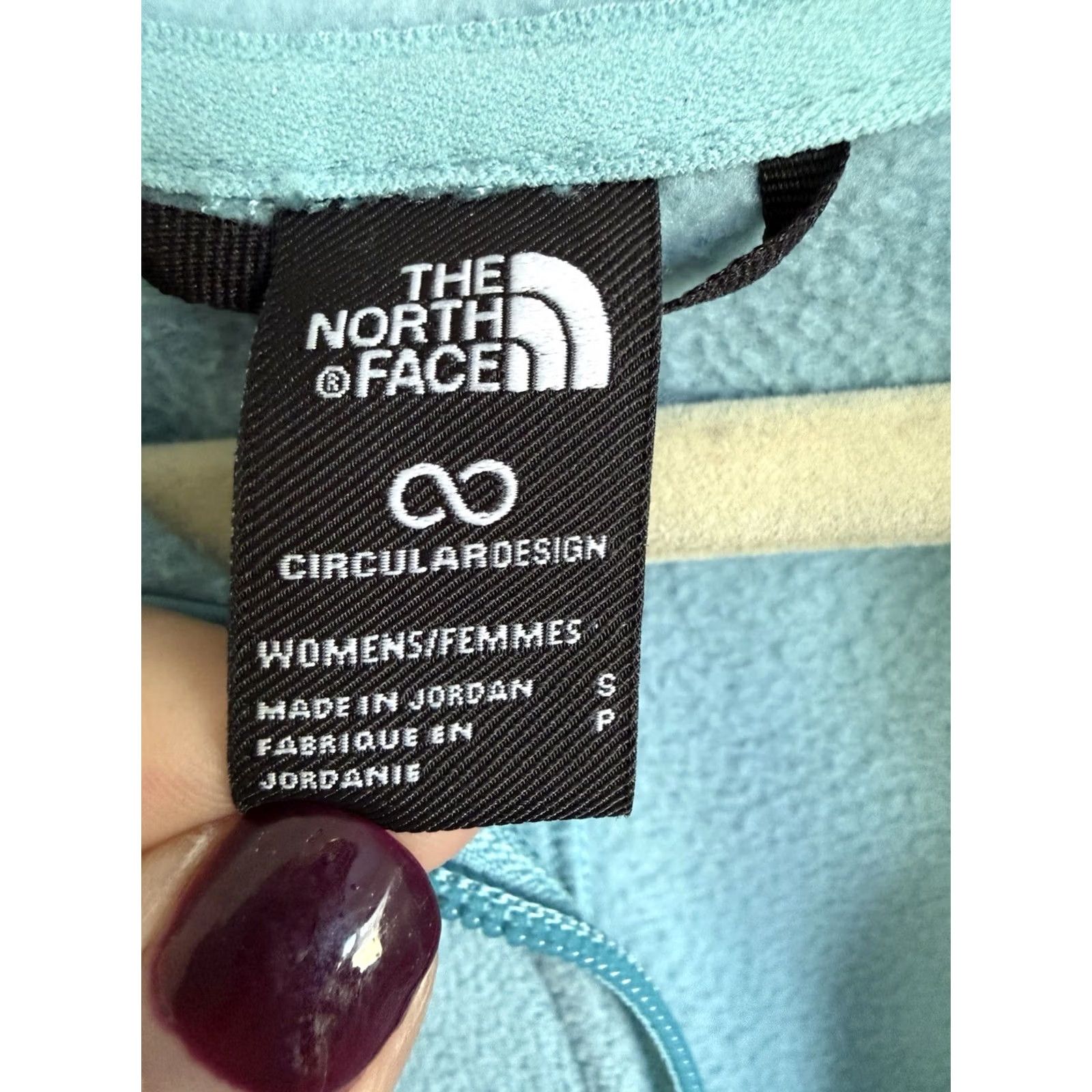 The North Face VINTAGE The North Face Blue Polartec Boxy Half Zip Fleece Small S Women's Jacket Size S / US 4 / IT 40 - 4 Thumbnail