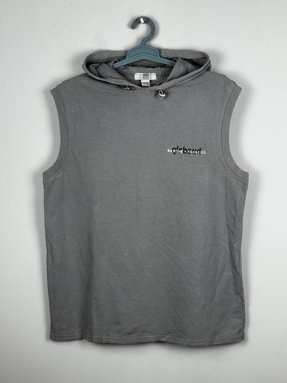 Marithe + Francois Girbaud Marithe Francois Girbaud Grey Hooded Avant GARDE T Shirt Size US L / EU 52-54 / 3 - 1 Thumbnail