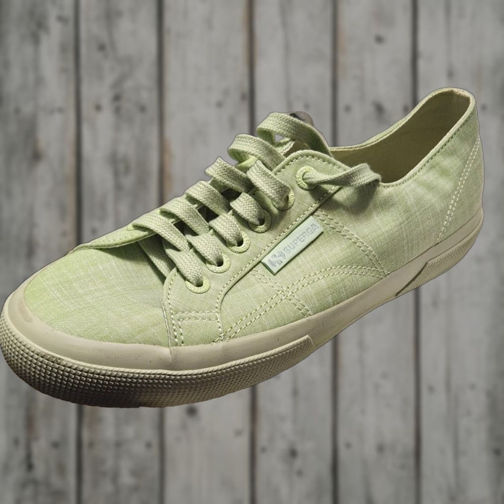 Superga Superga 2750 Cotu Classic Sneaker Green Women 8.5 Sneaker, Green, Classic, Women's Shoes, 8.5, Superga 2750, Athletic Size US 9 / IT 39 - 1 Thumbnail