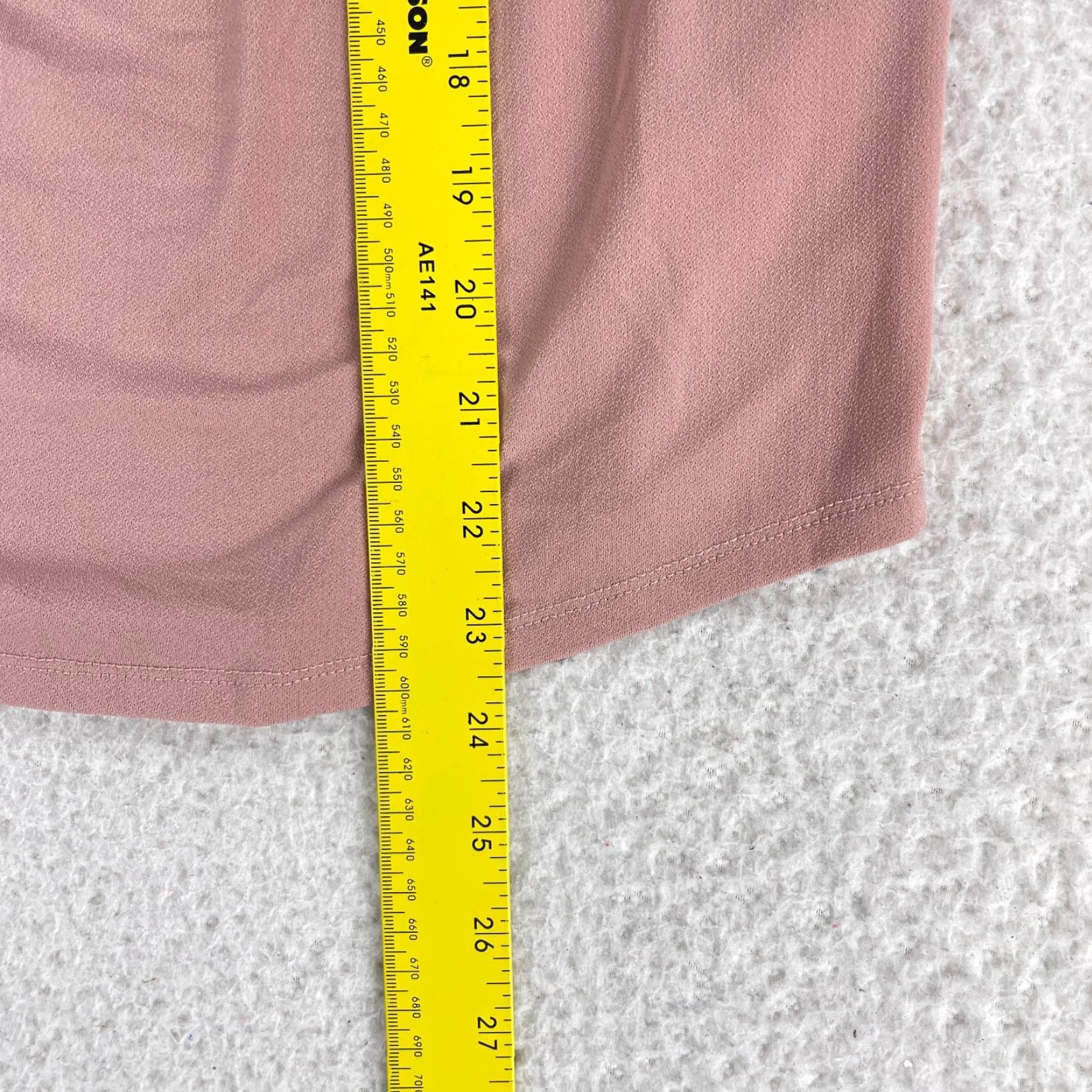 Adrianna Papell Adrianna Papell Shirt Womens Medium Pink Pleated Cap Sleeve Pullover Stretch Size M / US 6-8 / IT 42-44 - 5 Thumbnail