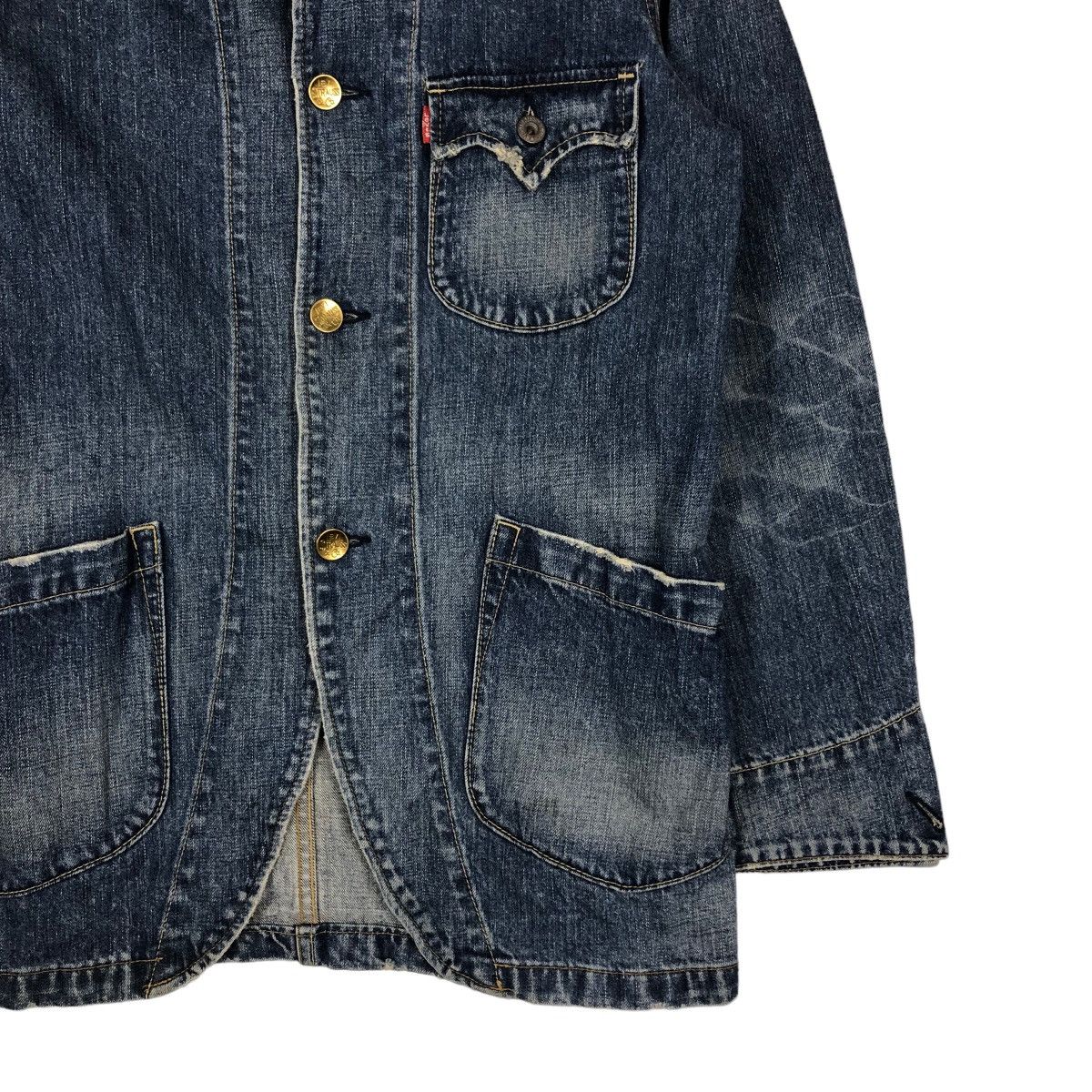 Levi's 🔥Vintage Chore Biker Denim Jacket Levi’s Big Pocket Size US M / EU 48-50 / 2 - 5 Thumbnail