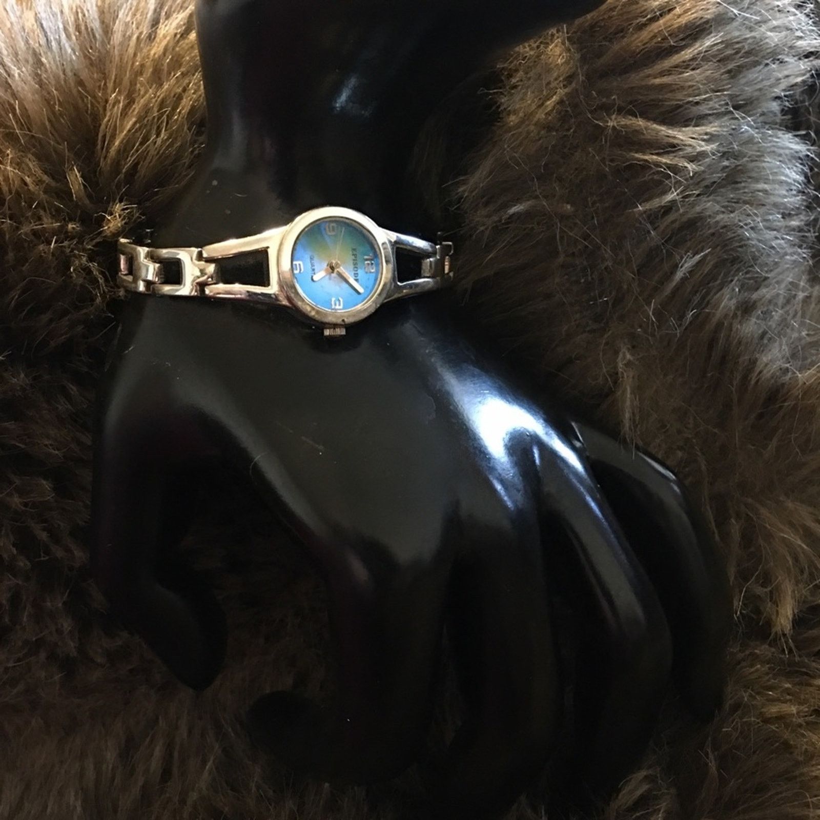 Jewelry Ladies Episode blue face silver tone watch Size ONE SIZE - 4 Thumbnail
