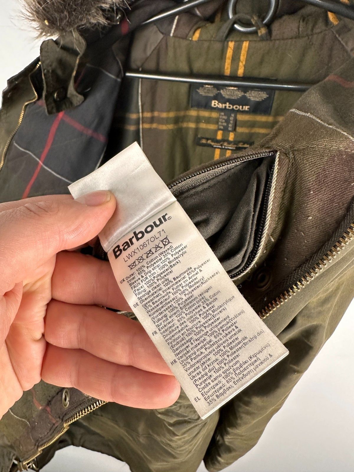 Barbour Ladies Barbour Mull Wax Hooded Green Waxed Jacket SizeUS 10 Size L / US 10 / IT 46 - 12 Thumbnail