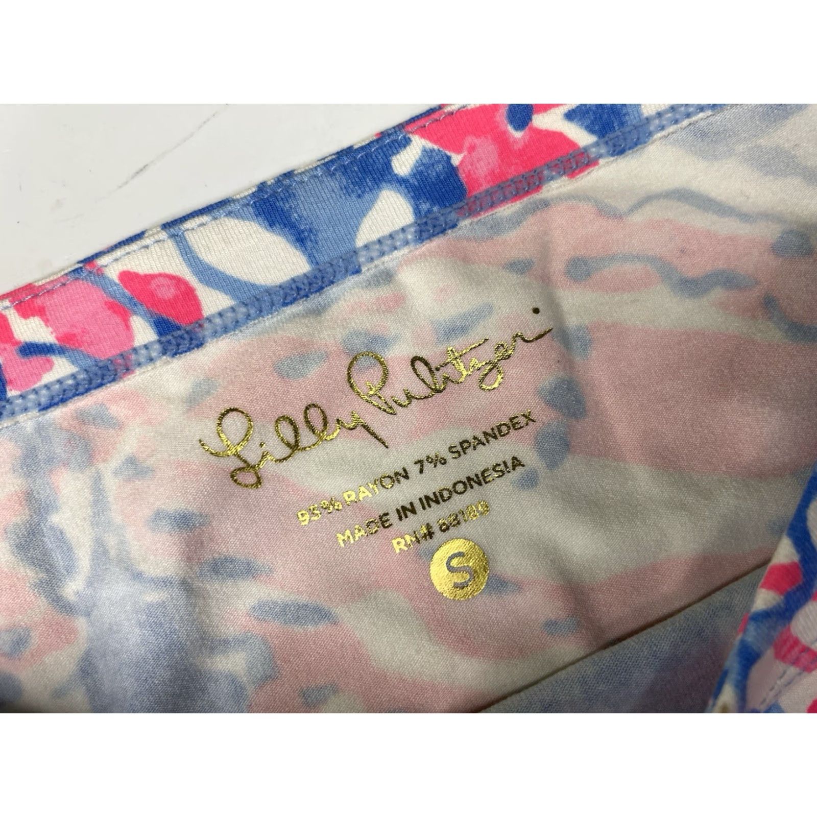Lilly Pulitzer Lilly Pulitzer Sophie Shift Dress 3/4 Sleeve Women’s Small Bay Blue Pink White Knee Length Knit Button Zip Beach Preppy Summer Butterfly Pattern Size S / US 4 / IT 40 - 2 Thumbnail