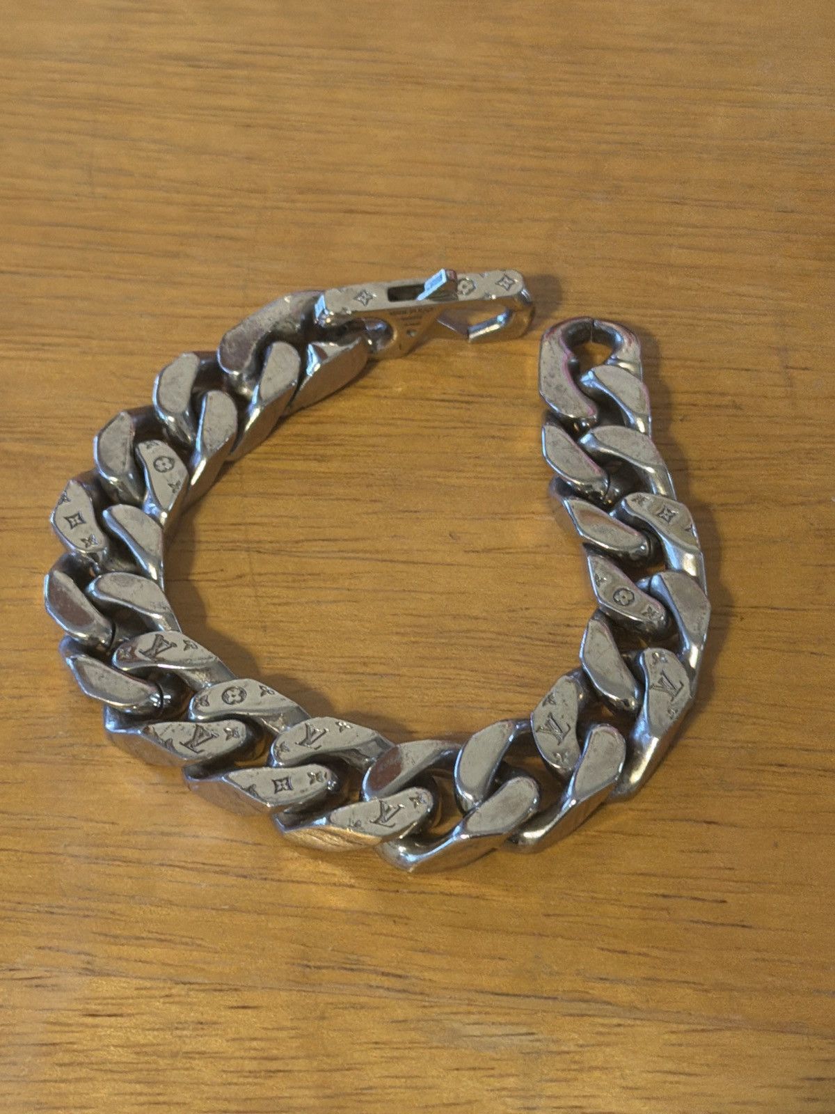 Louis Vuitton Virgil Abloh Monogram Chain Bracelet (Size L)