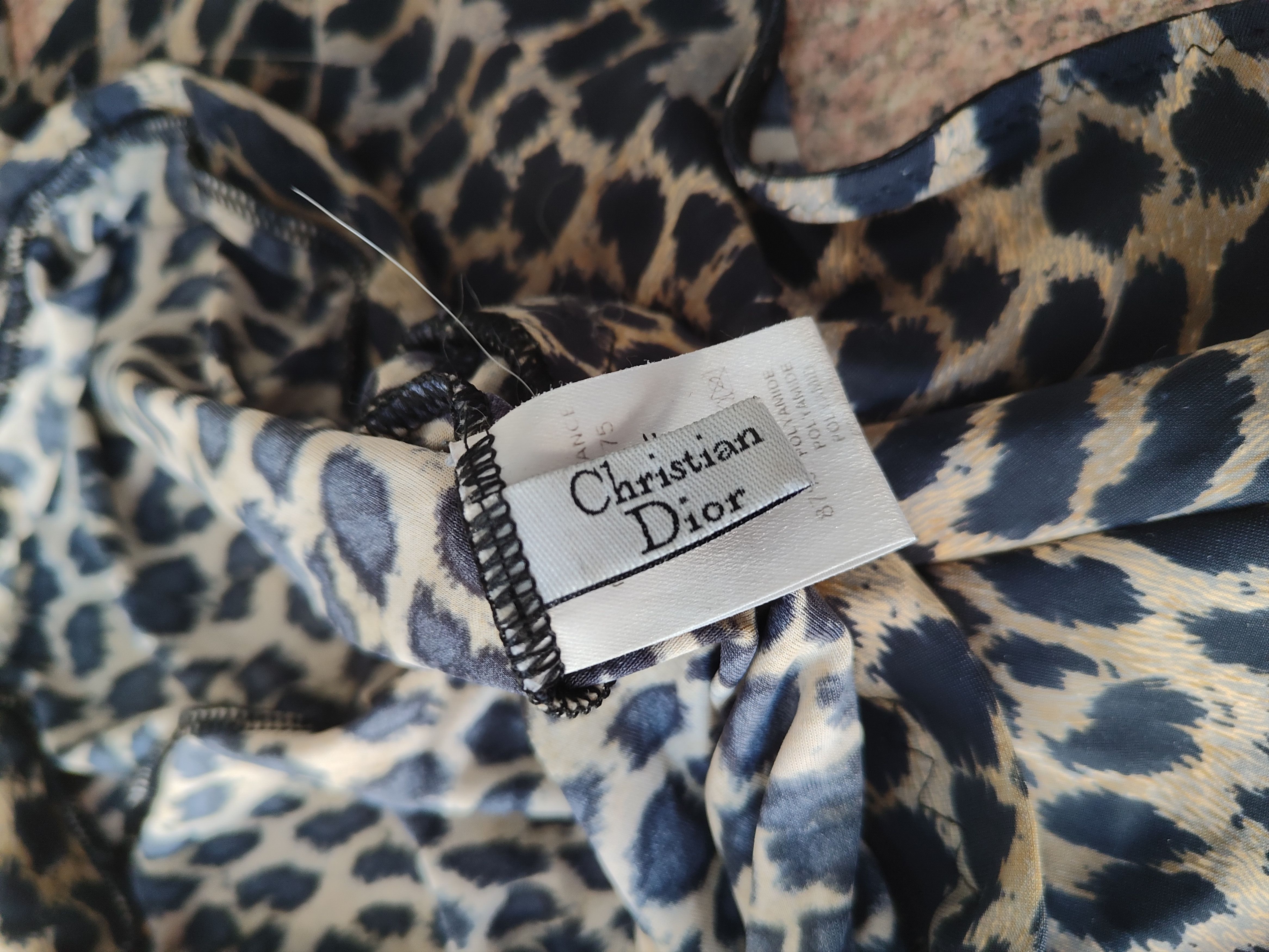 Dior Vintage Christian dior Tiger Leopard print swimsuit Size ONE SIZE - 11 Thumbnail