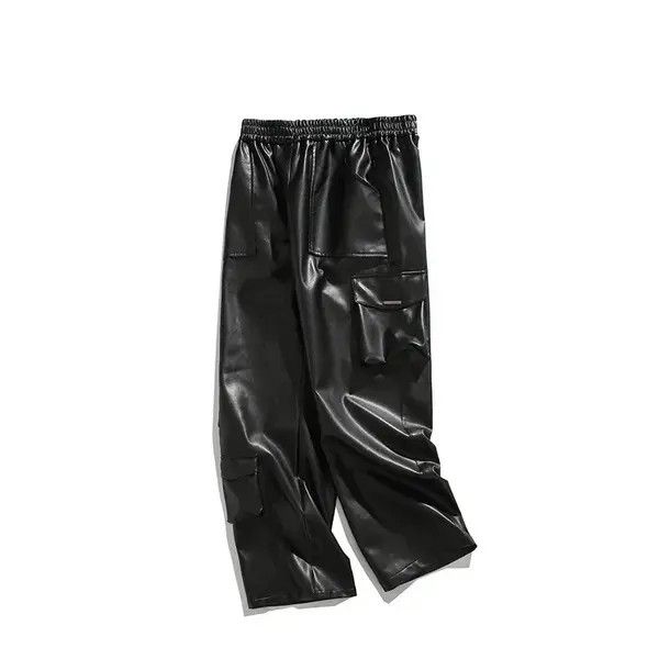 VIBE Avant garde multi pocket cargo pu leather pants Size US 30 / EU 46 - 8 Thumbnail