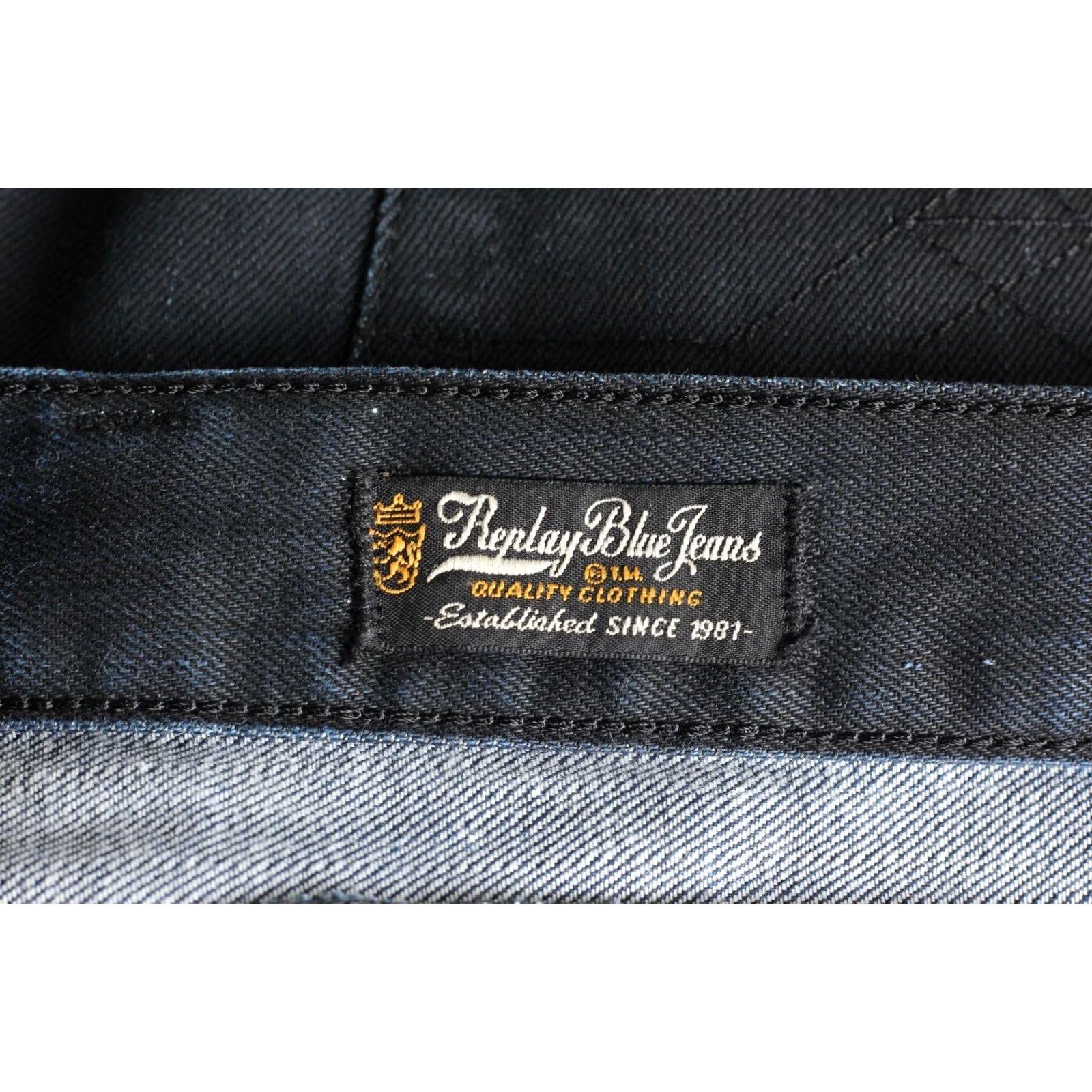 Replay VINTAGE REPLAY DOC Jeans Men 31/34 Regular Straight DZ7843 Blue Denim 5-Pocket Design Waist 31 Inseam 34 Mens Size US 31 - 6 Thumbnail