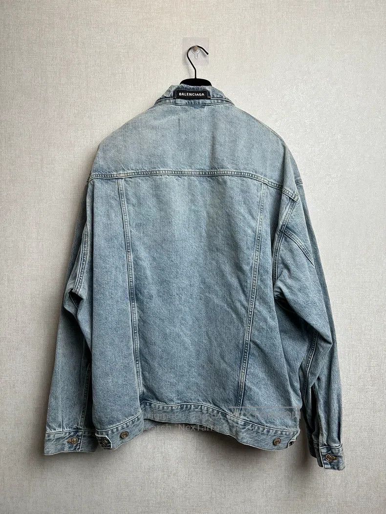 Balenciaga Balenciaga Denim jacket coat Size US M / EU 48-50 / 2 - 2 Thumbnail