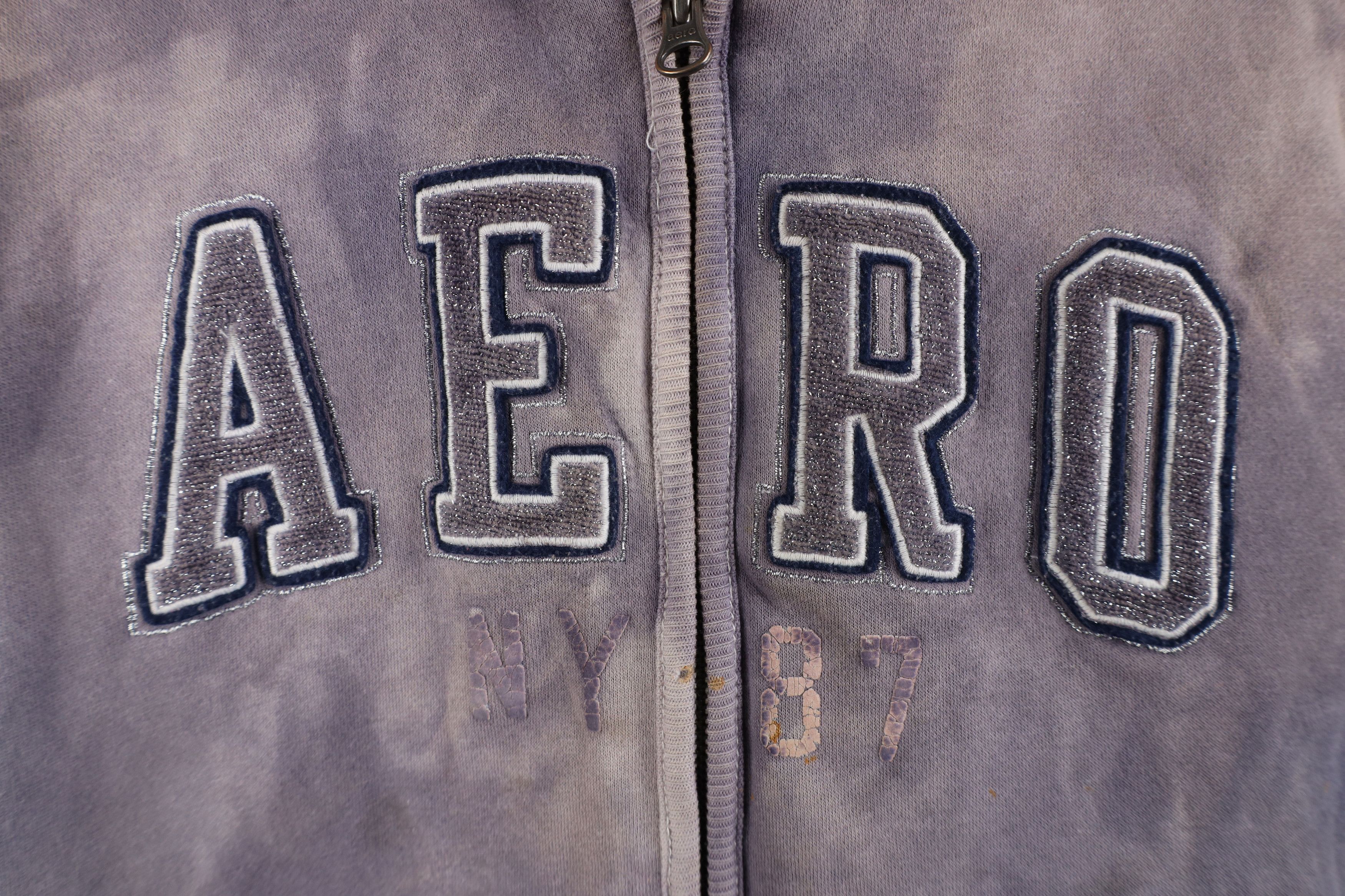 Aeropostale Vintage Y2K Aeropostale Fur Fleece Lined Babydoll Zip Hoodie Size XL / US 12-14 / IT 48-50 - 5 Thumbnail
