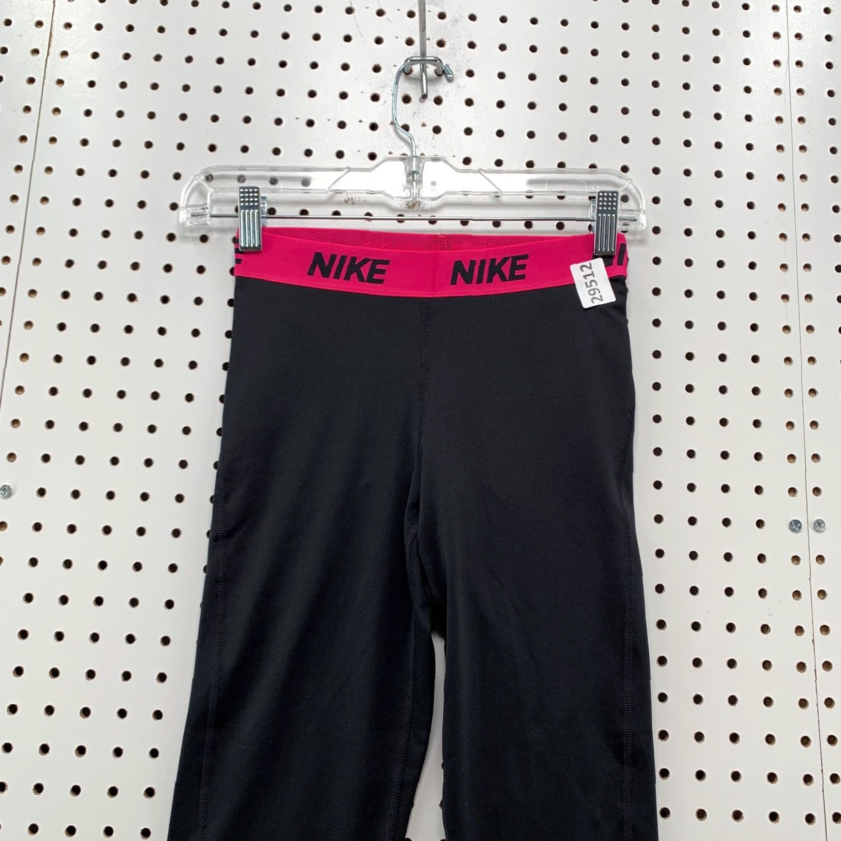 Nike VINTAGE Nike Dri-FIT Cropped Active Leggings Pants Womens Small Pink Black 24x17.5 Size 28" / US 6 / IT 42 - 5 Thumbnail