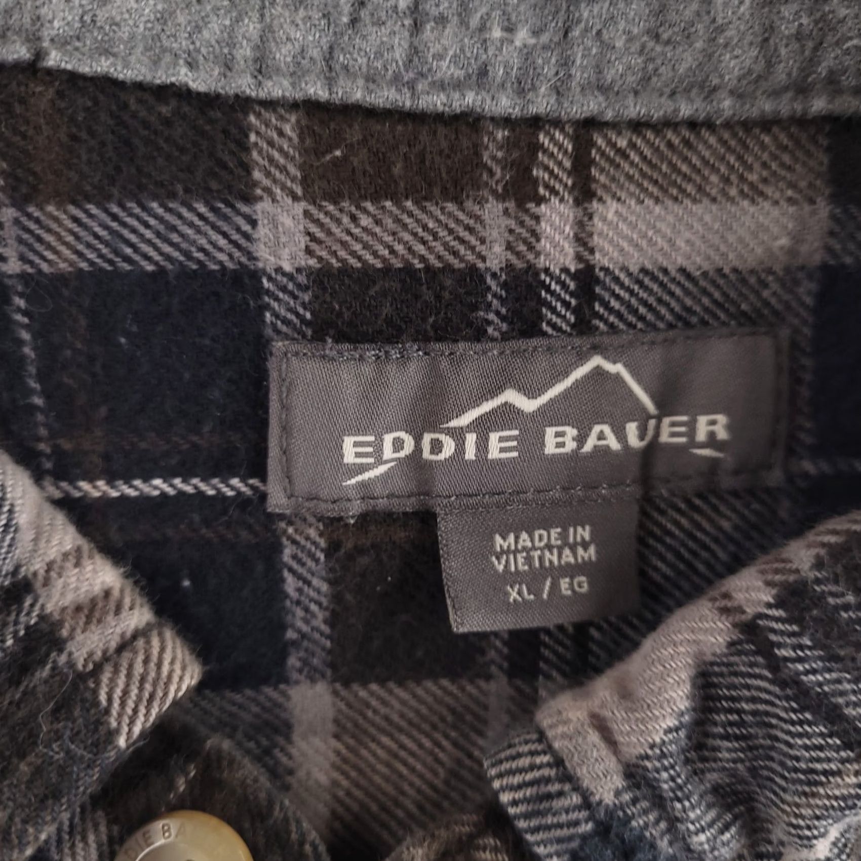 Eddie Bauer Eddie Bauer Shirt Mens XL Brown Plaid Flannel Long Sleeve Button-Up Size US XL / EU 56 / 4 - 3 Thumbnail